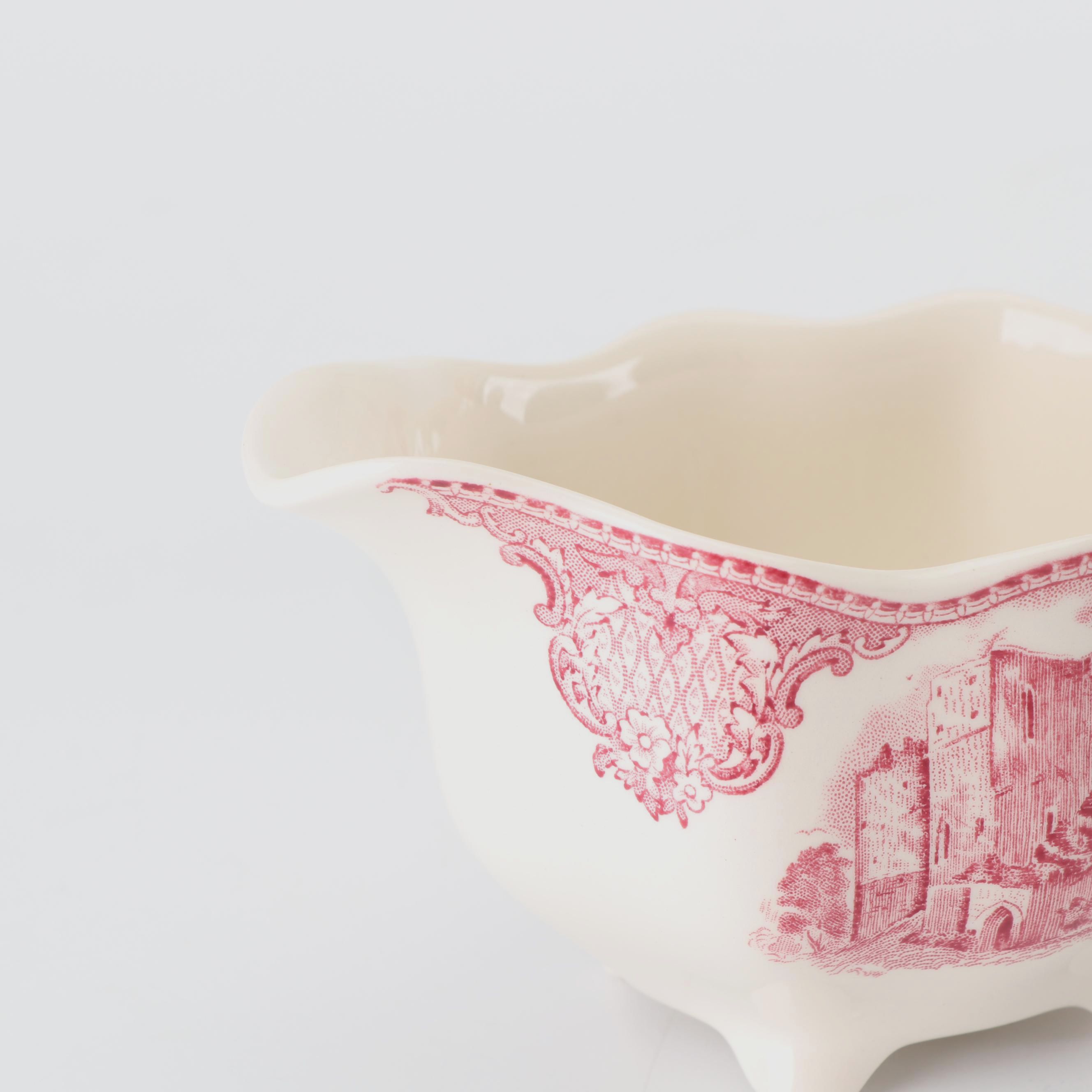 Johnson Brothers "Old Britain Castles" Pink Serveware and Vase