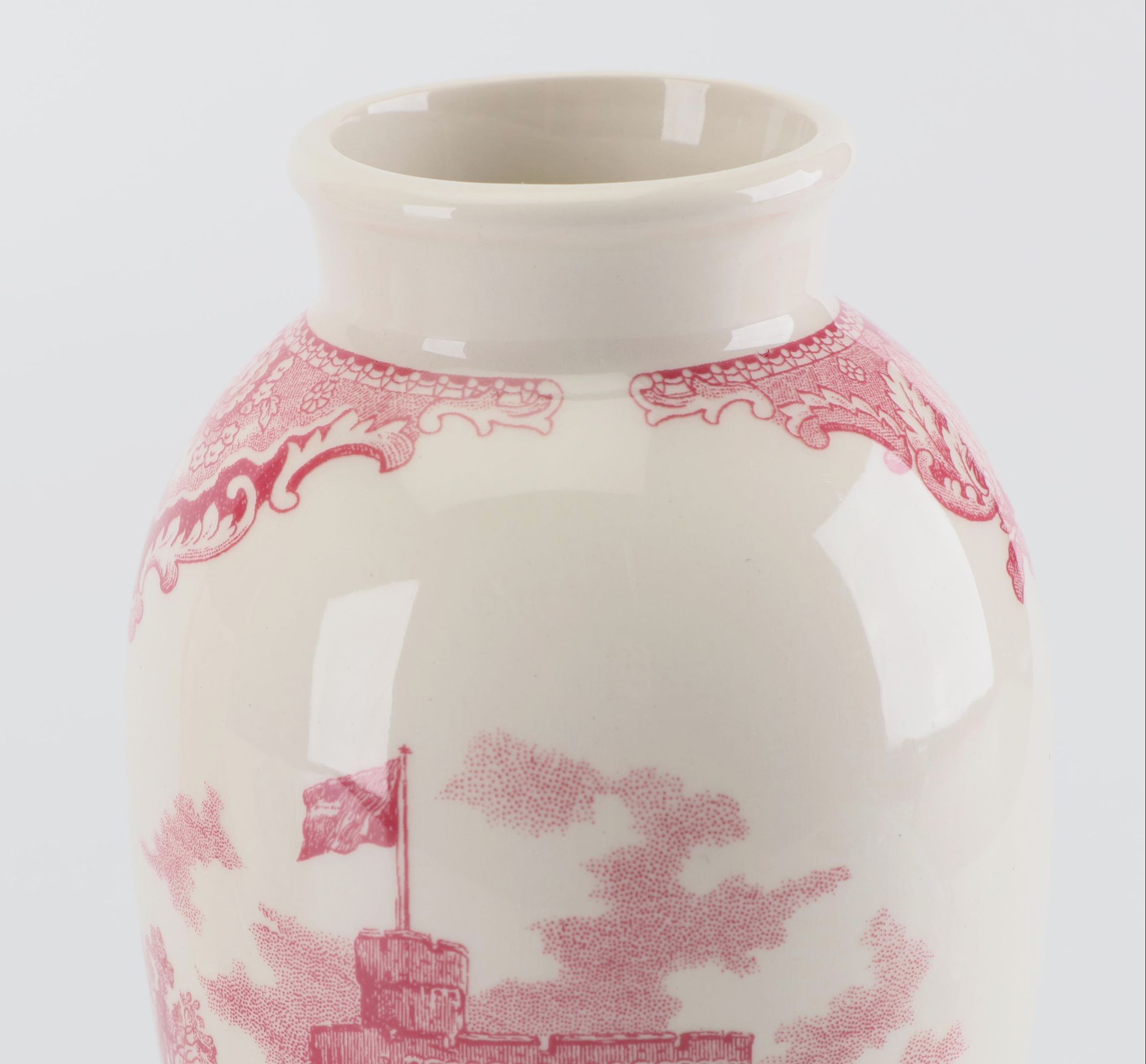 Johnson Brothers "Old Britain Castles" Pink Serveware and Vase