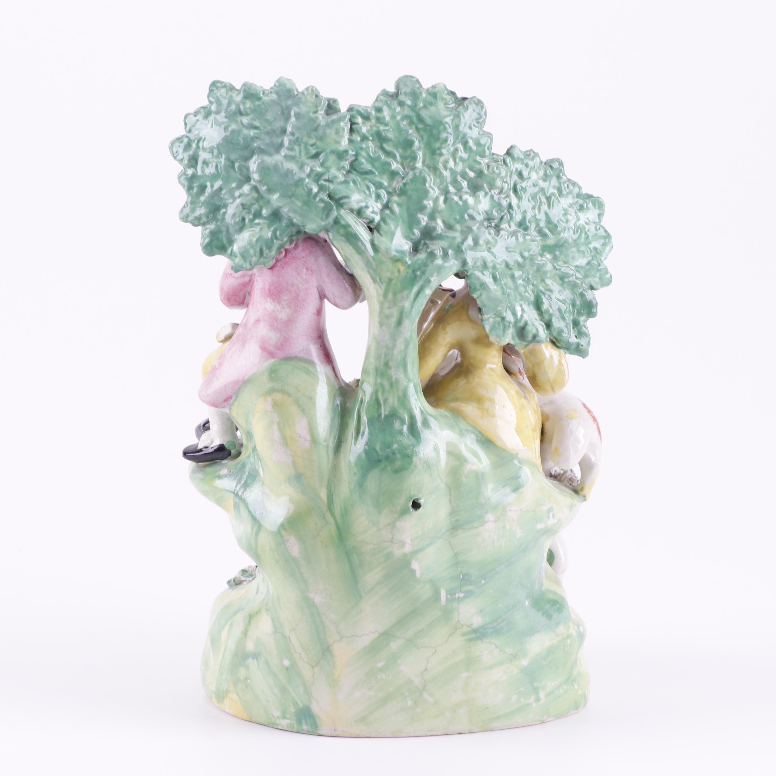 Staffordshire Figurines and Watch Holder