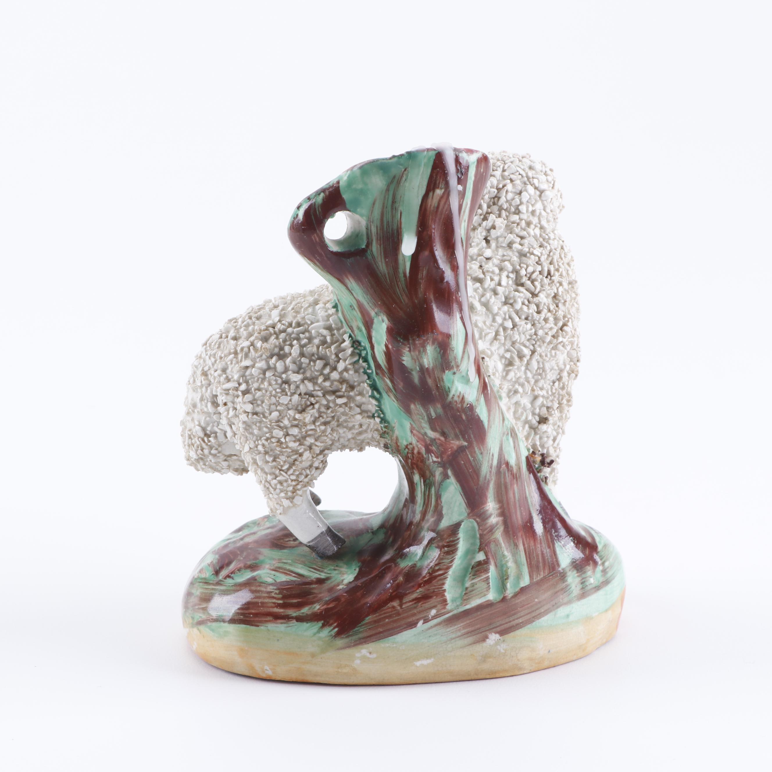 Staffordshire Figurines and Watch Holder