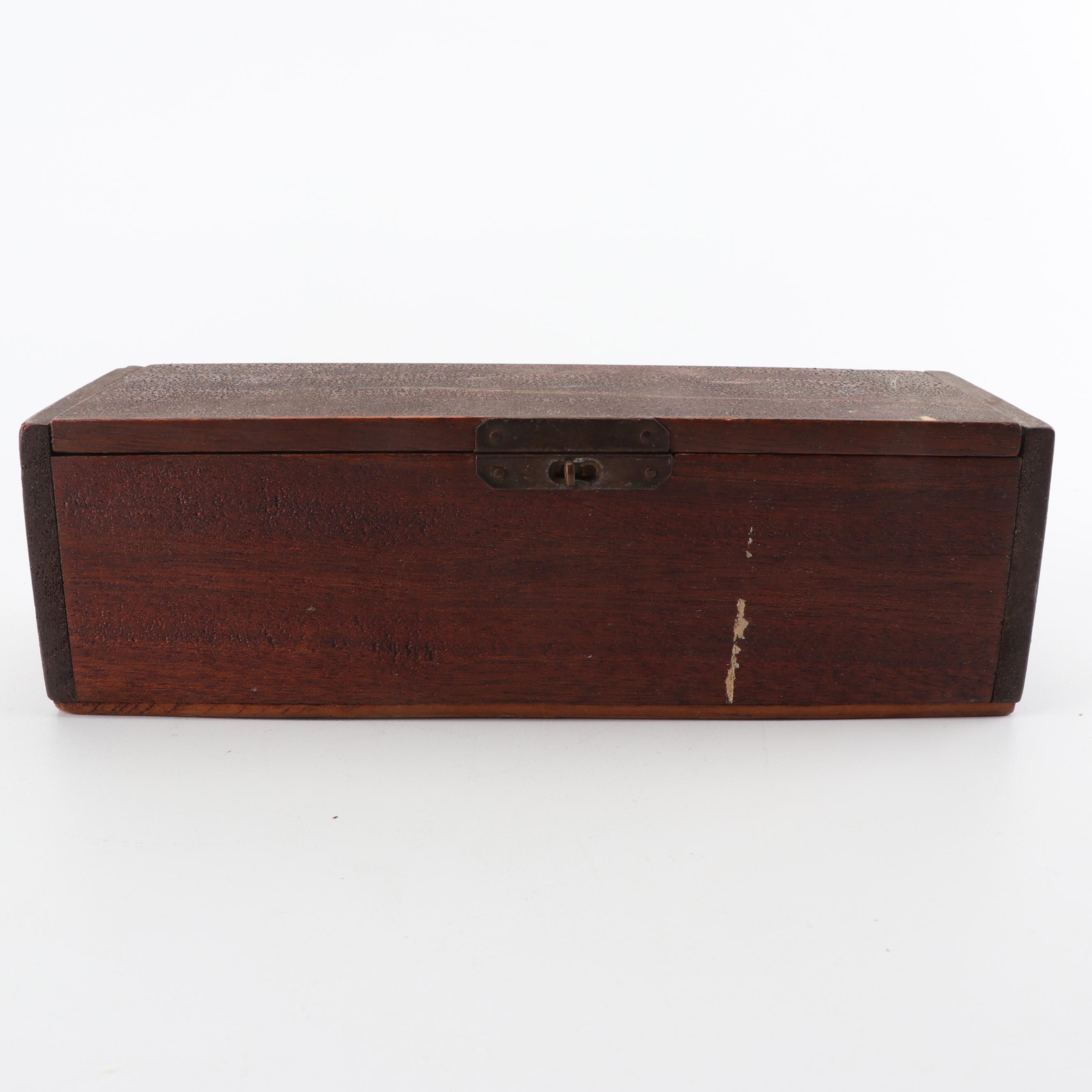 Vintage Spiele Hempfling Chess Clock with Chess Set and Dominoes