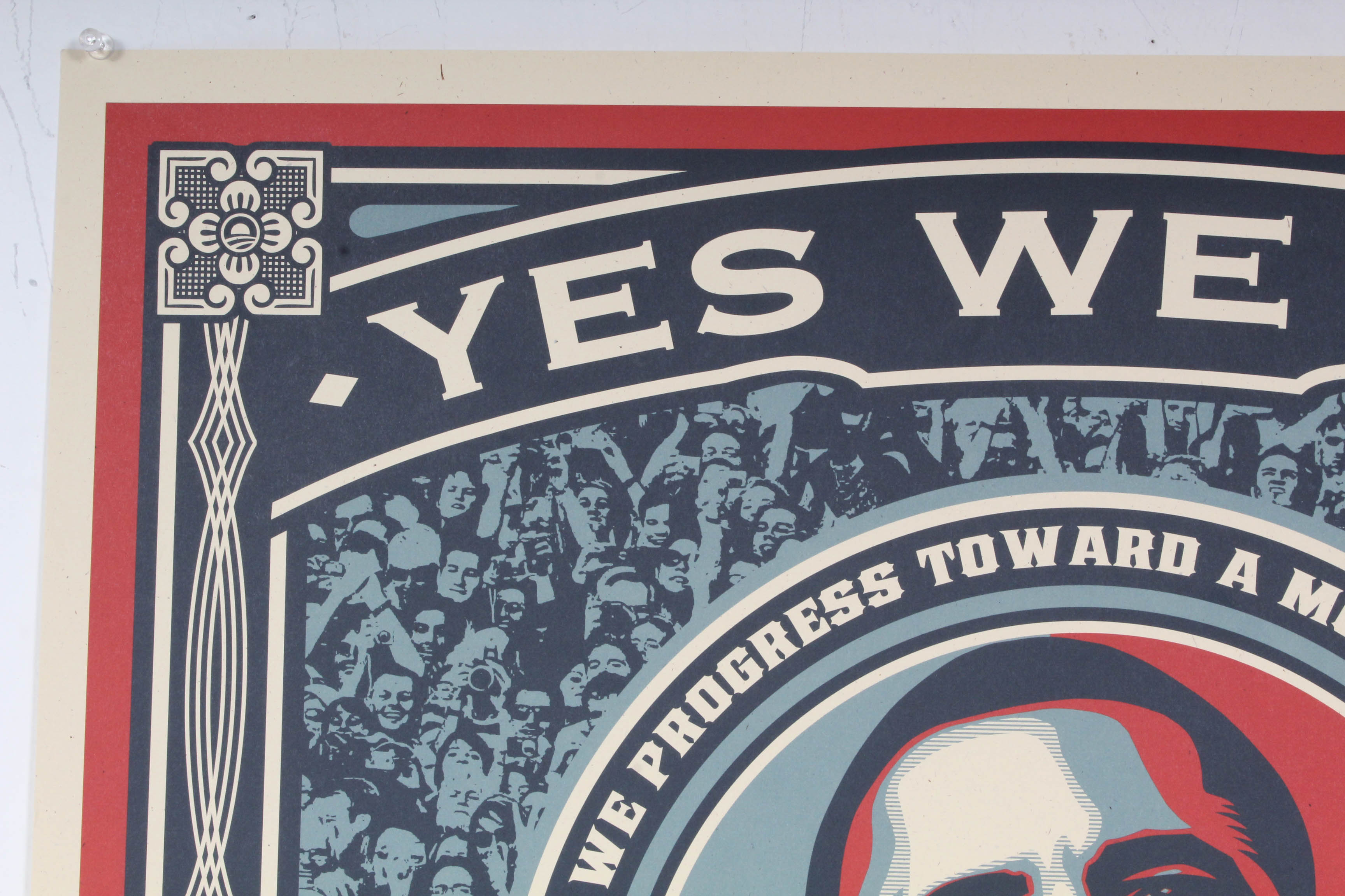 Shepard Fairey Open Edition Offset Print "Yes We Did"