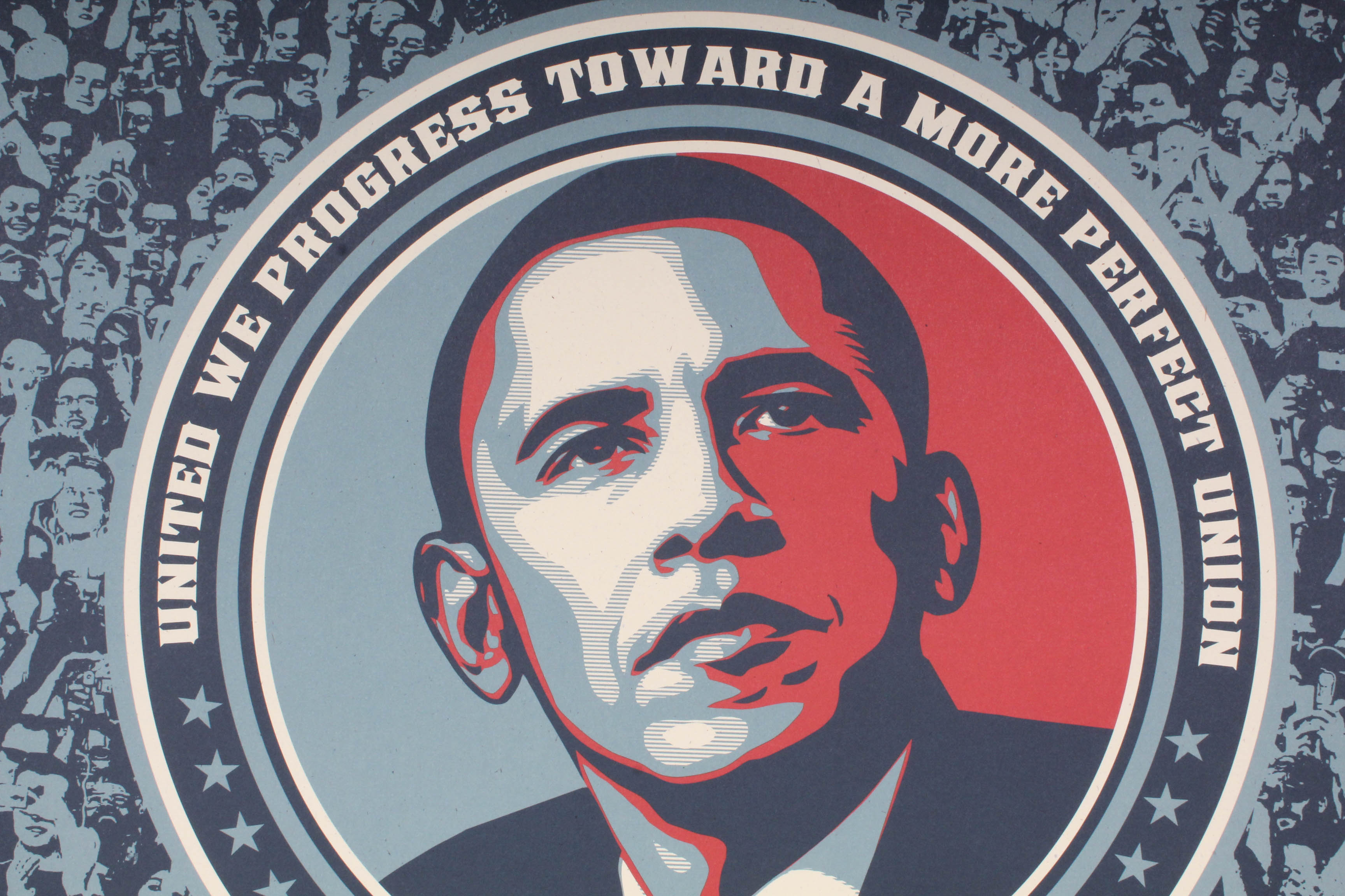 Shepard Fairey Open Edition Offset Print "Yes We Did"