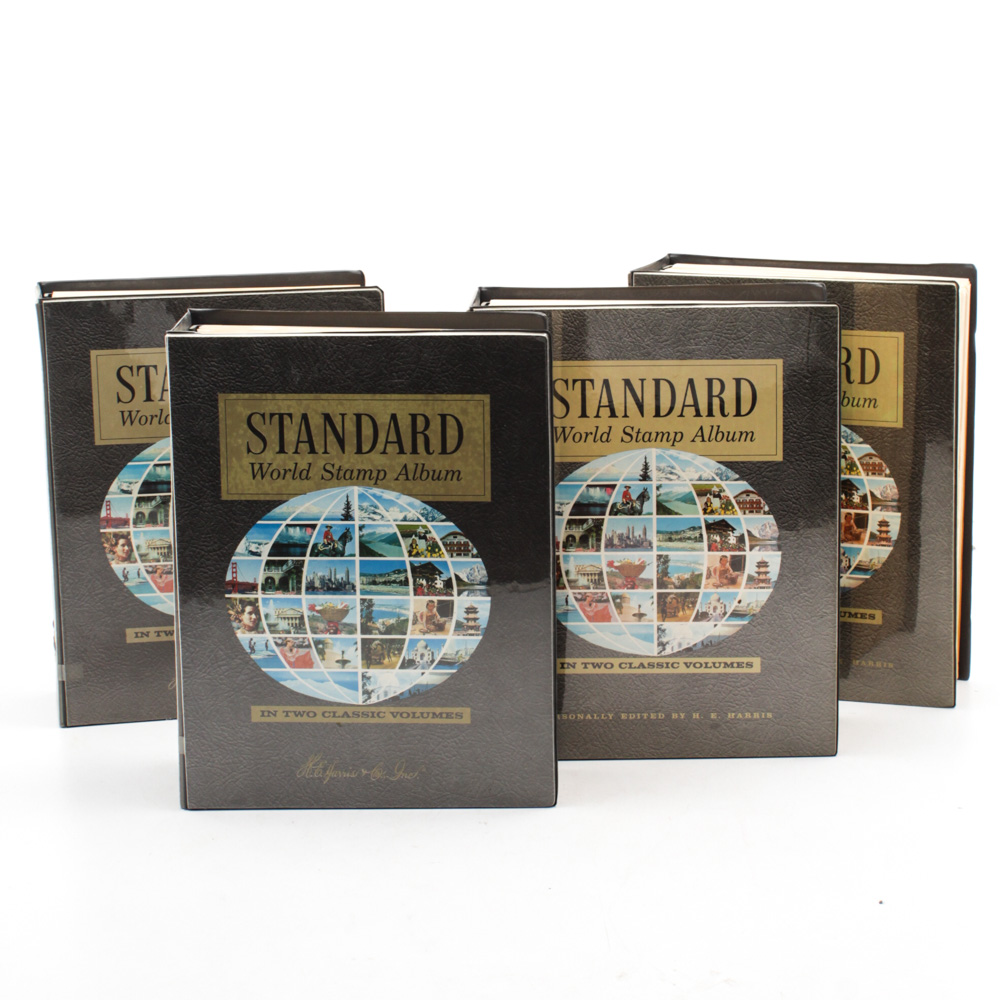 Worldwide Stamp Collection in Harris Binders