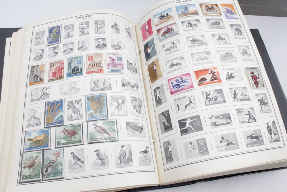 Worldwide Stamp Collection in Harris Binders