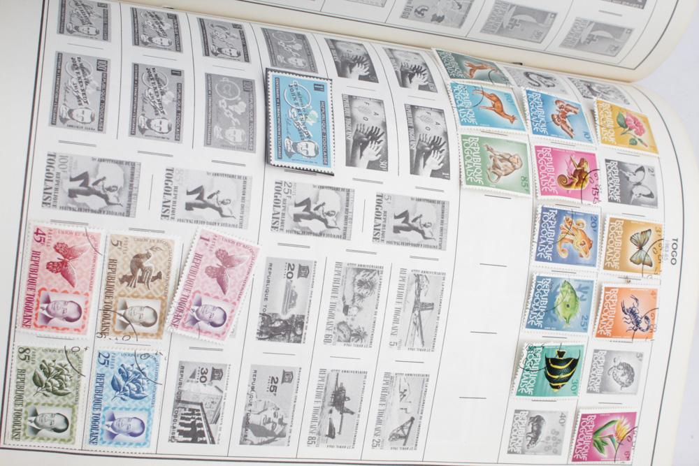 Worldwide Stamp Collection in Harris Binders