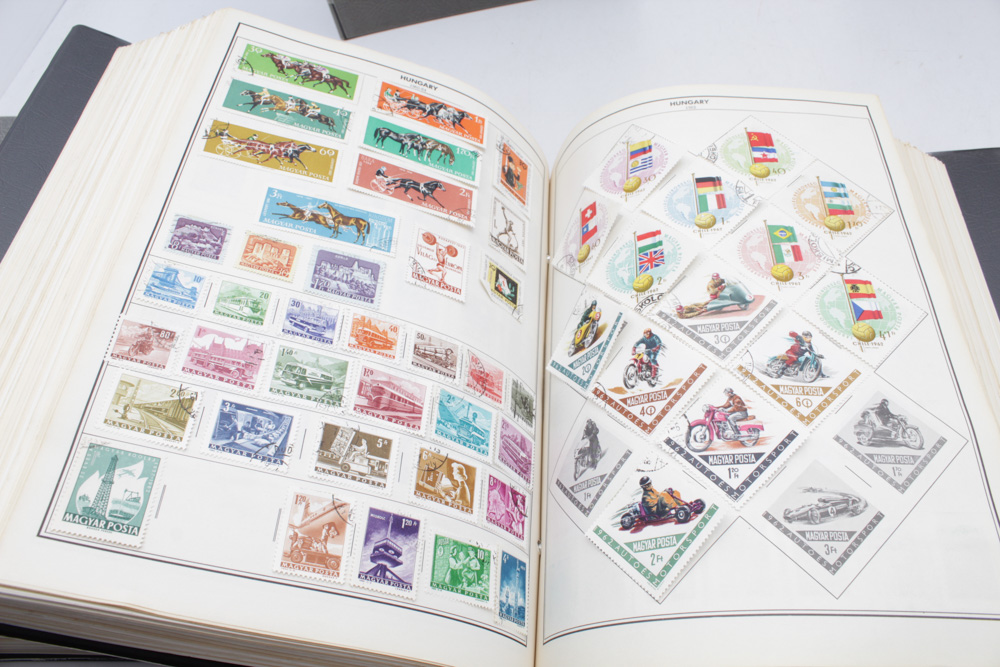 Worldwide Stamp Collection in Harris Binders
