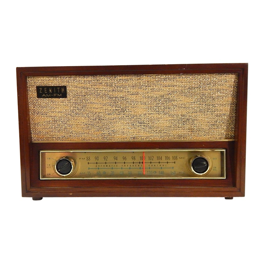 1950s Zenith Long Distance Tube Radio S-50681