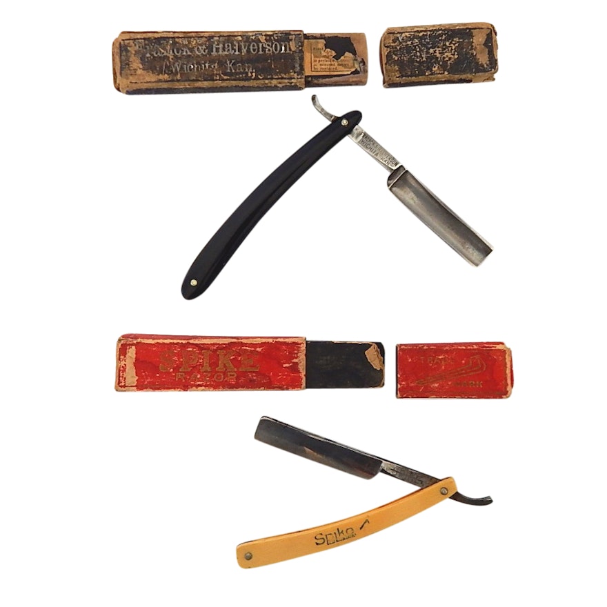 Two Vintage Razors - Spike and Fralick and Halverson