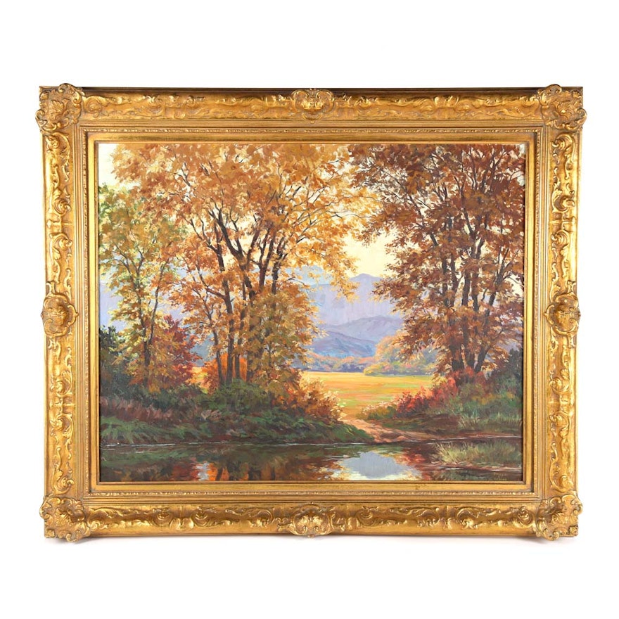 Phillips E. Osgood Oil Landscape Painting