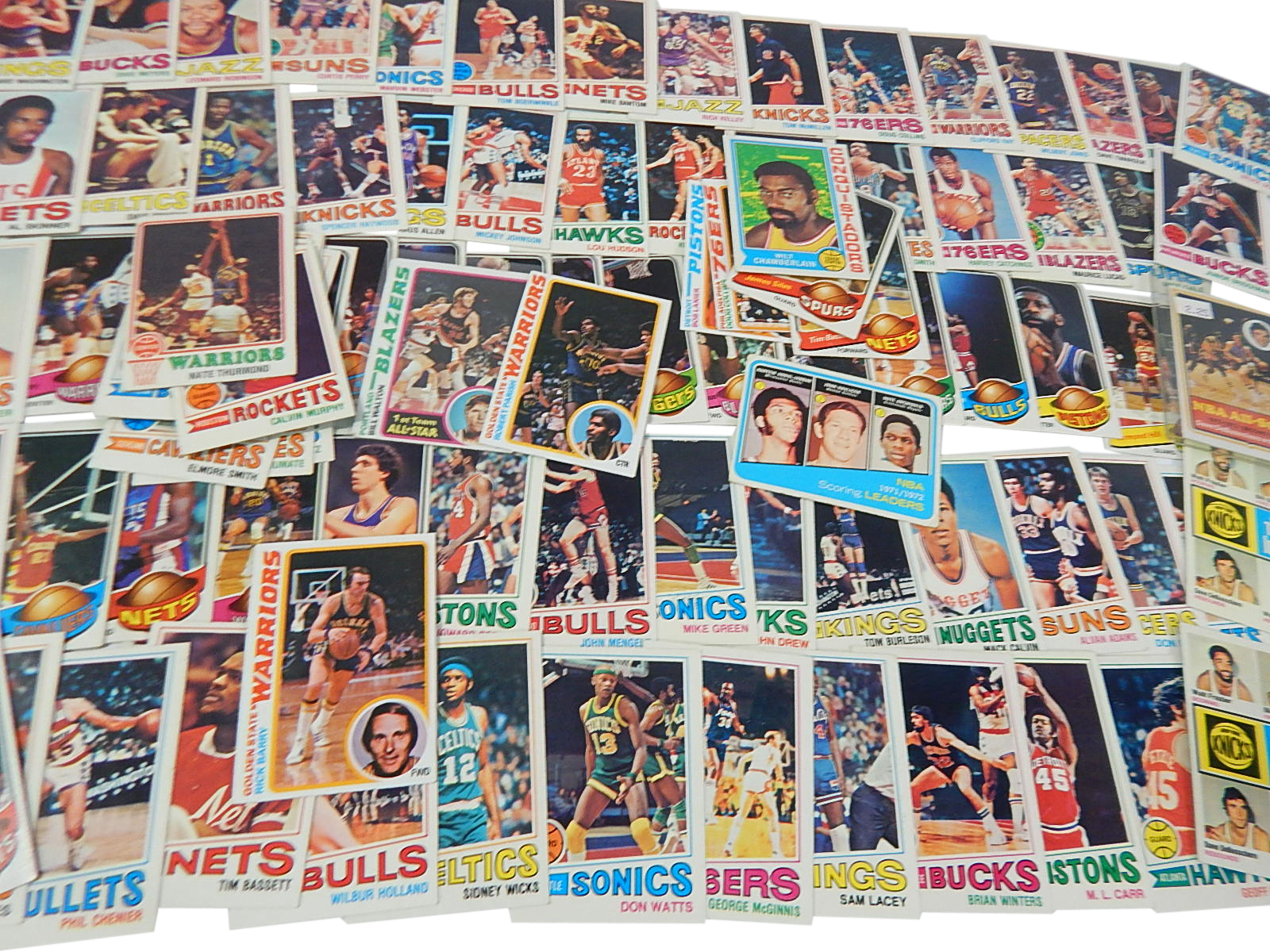 Over 90 Vintage Topps Basketball Cards from 1970s