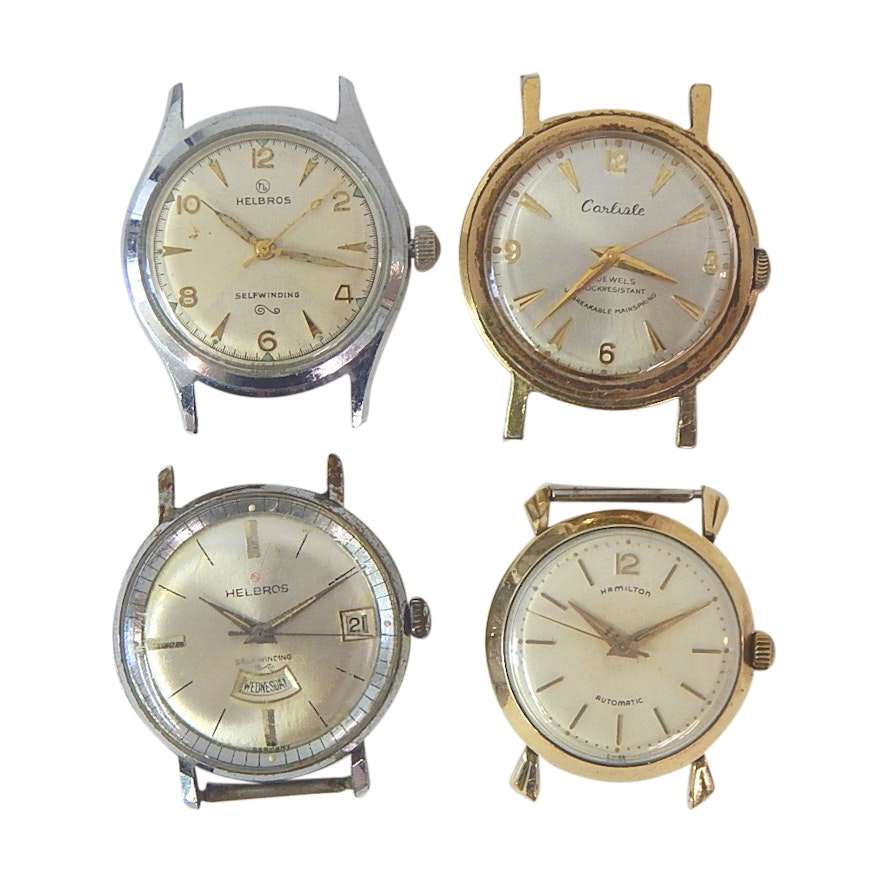 Vintage Watch Face Collection in Silver and Gold Tones - Repair