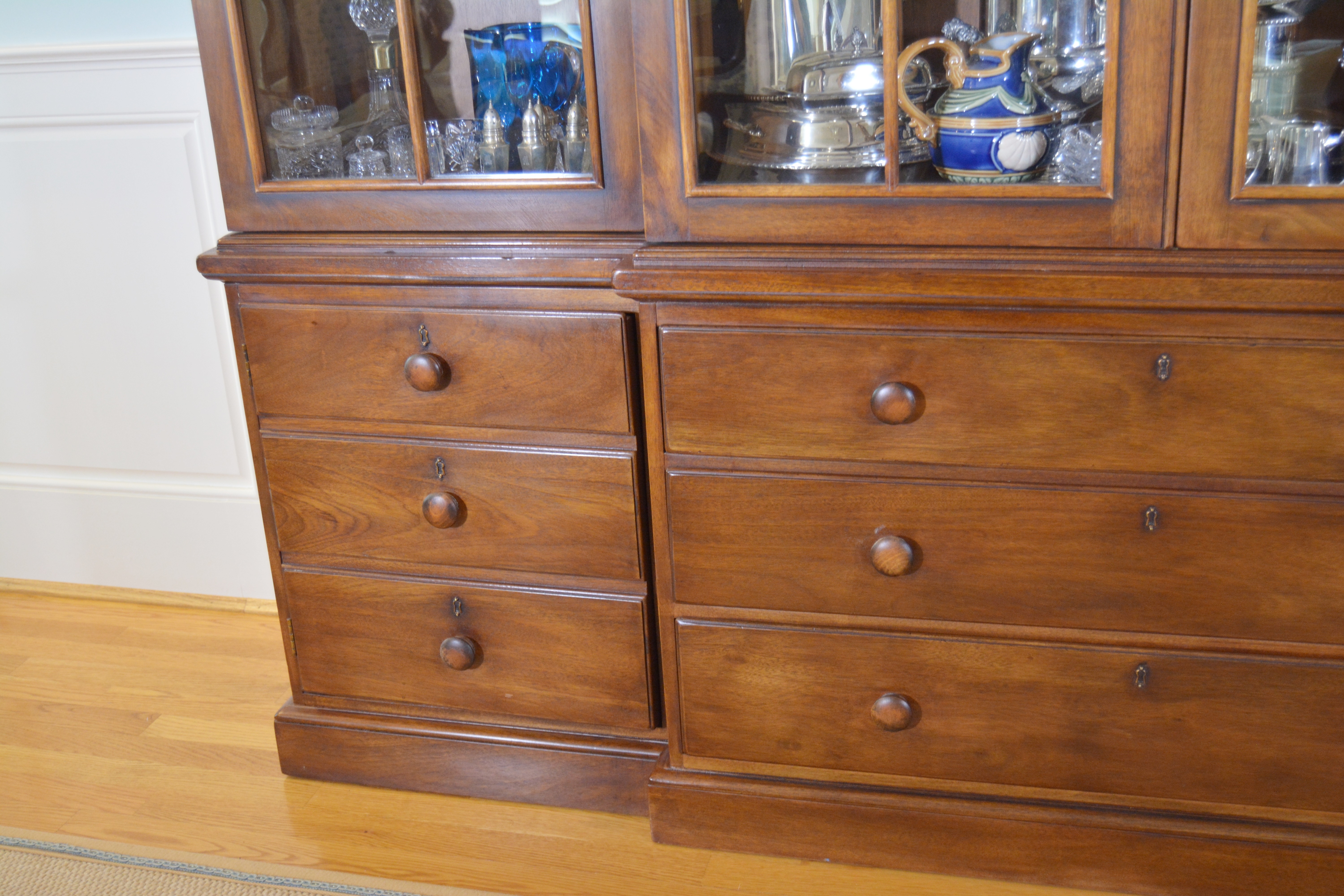 Contemporary Breakfront China Cabinet by Henredon Registry, First Edition, No 12