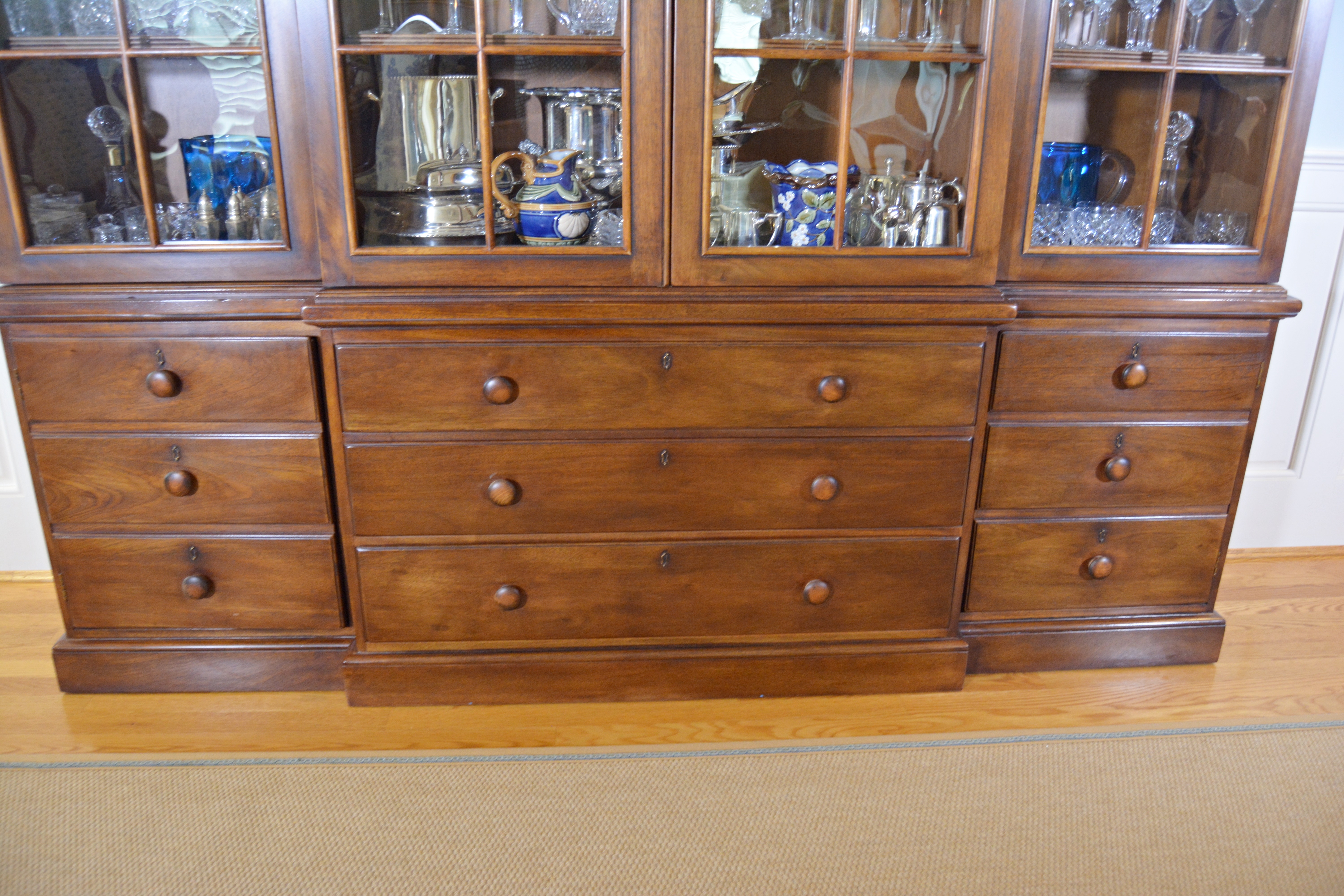 Contemporary Breakfront China Cabinet by Henredon Registry, First Edition, No 12