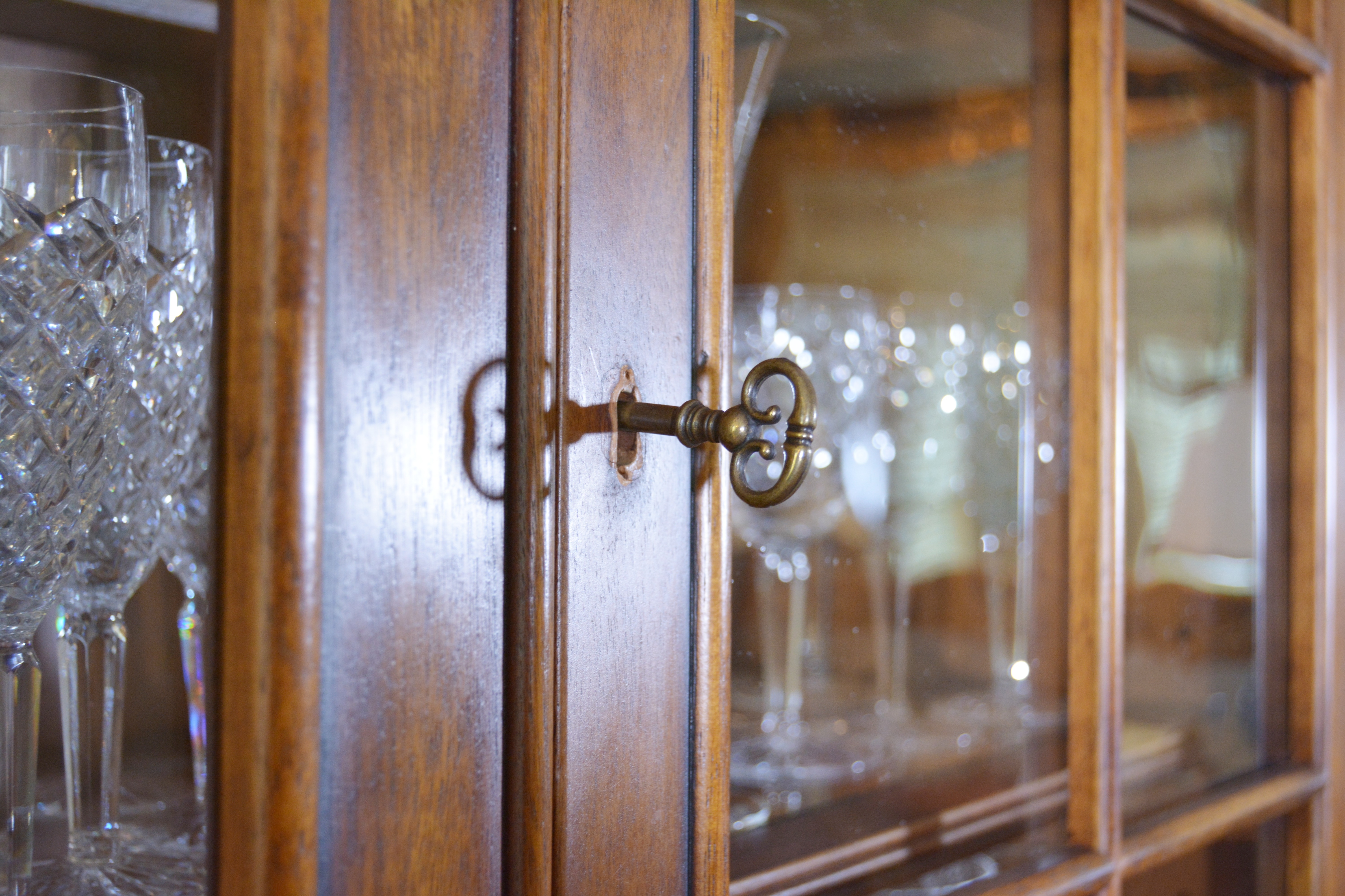 Contemporary Breakfront China Cabinet by Henredon Registry, First Edition, No 12