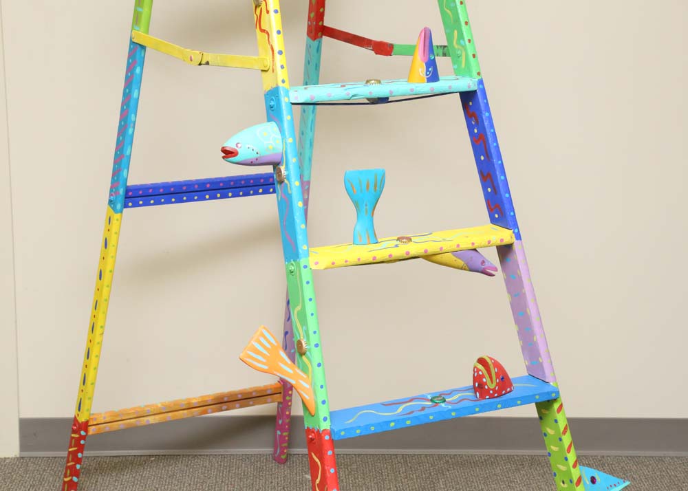 Tom Blunt Folk Art Ladder