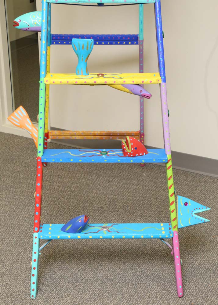Tom Blunt Folk Art Ladder