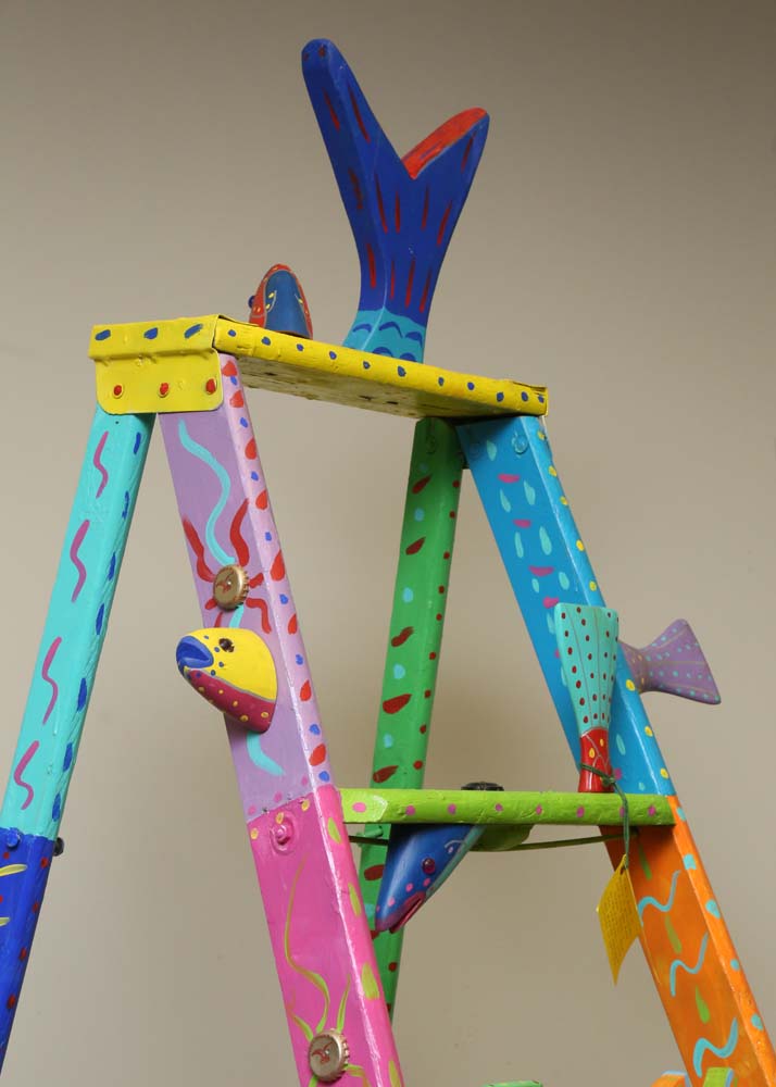 Tom Blunt Folk Art Ladder