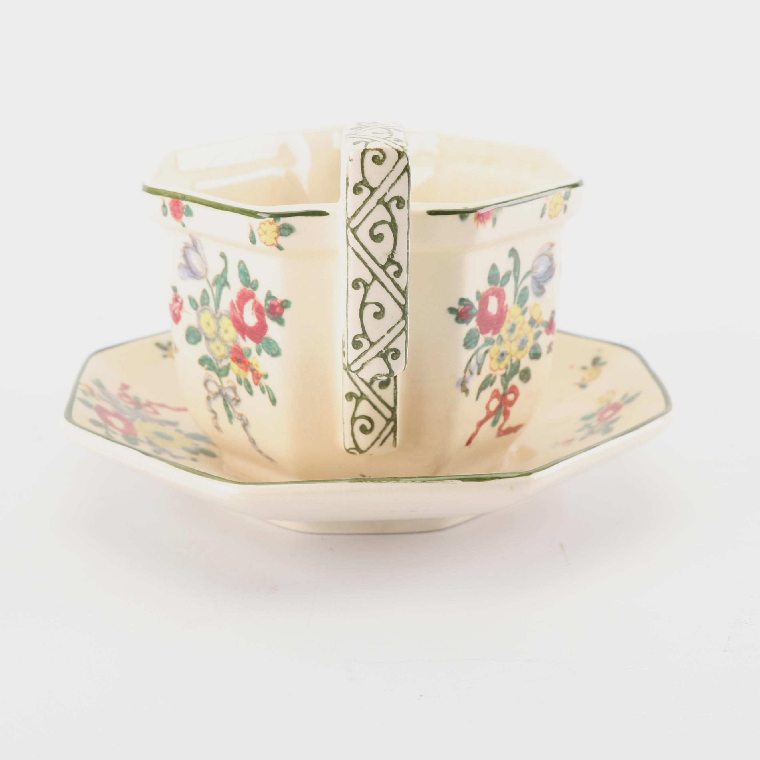 Royal Doulton "Old Leeds Spray" Earthenware Tableware, Circa 1912