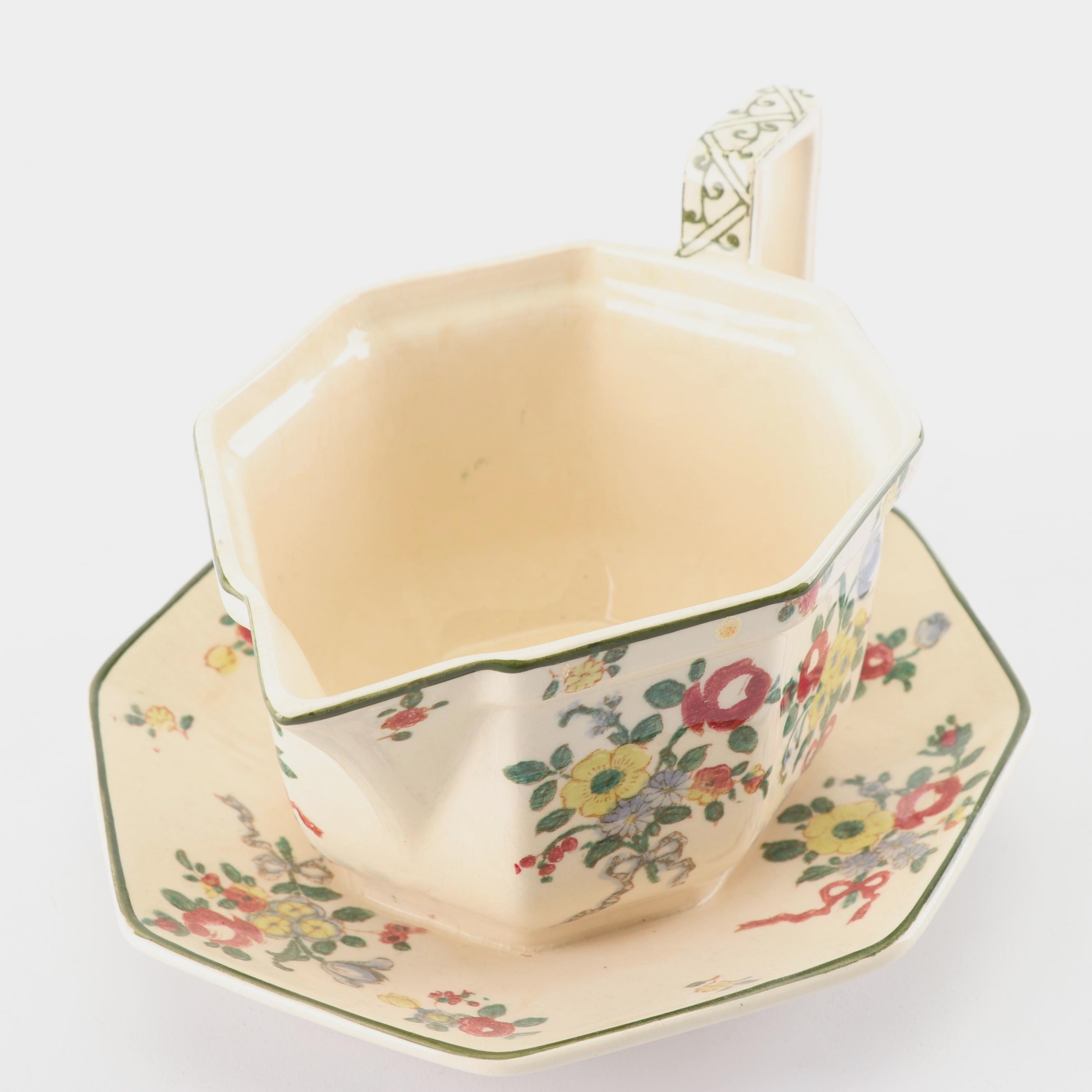 Royal Doulton "Old Leeds Spray" Earthenware Tableware, Circa 1912