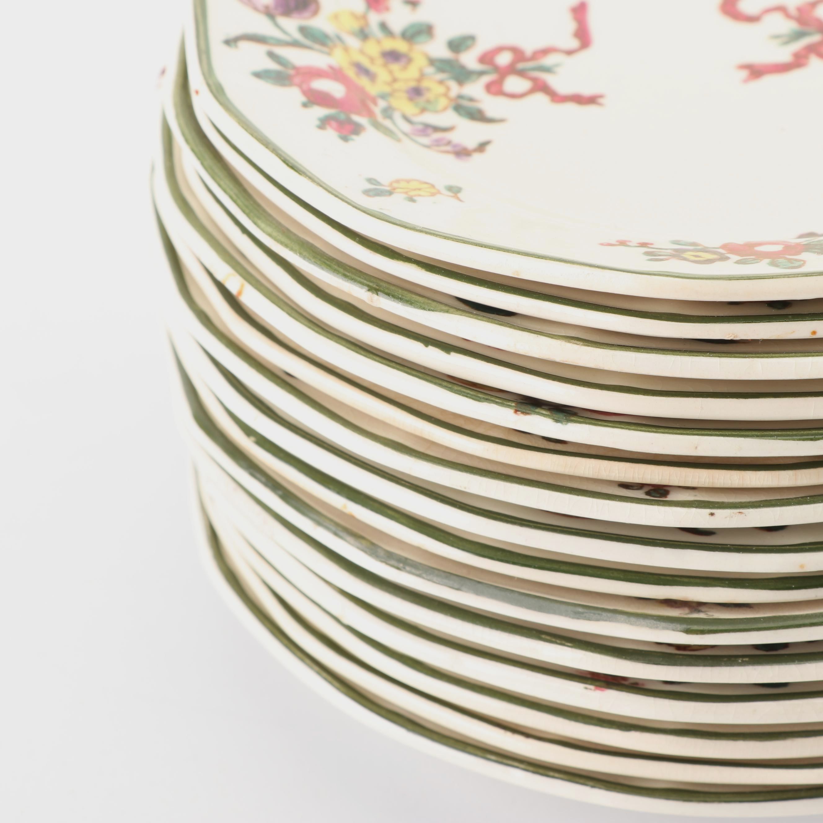 Royal Doulton "Old Leeds Spray" Earthenware Tableware, Circa 1912