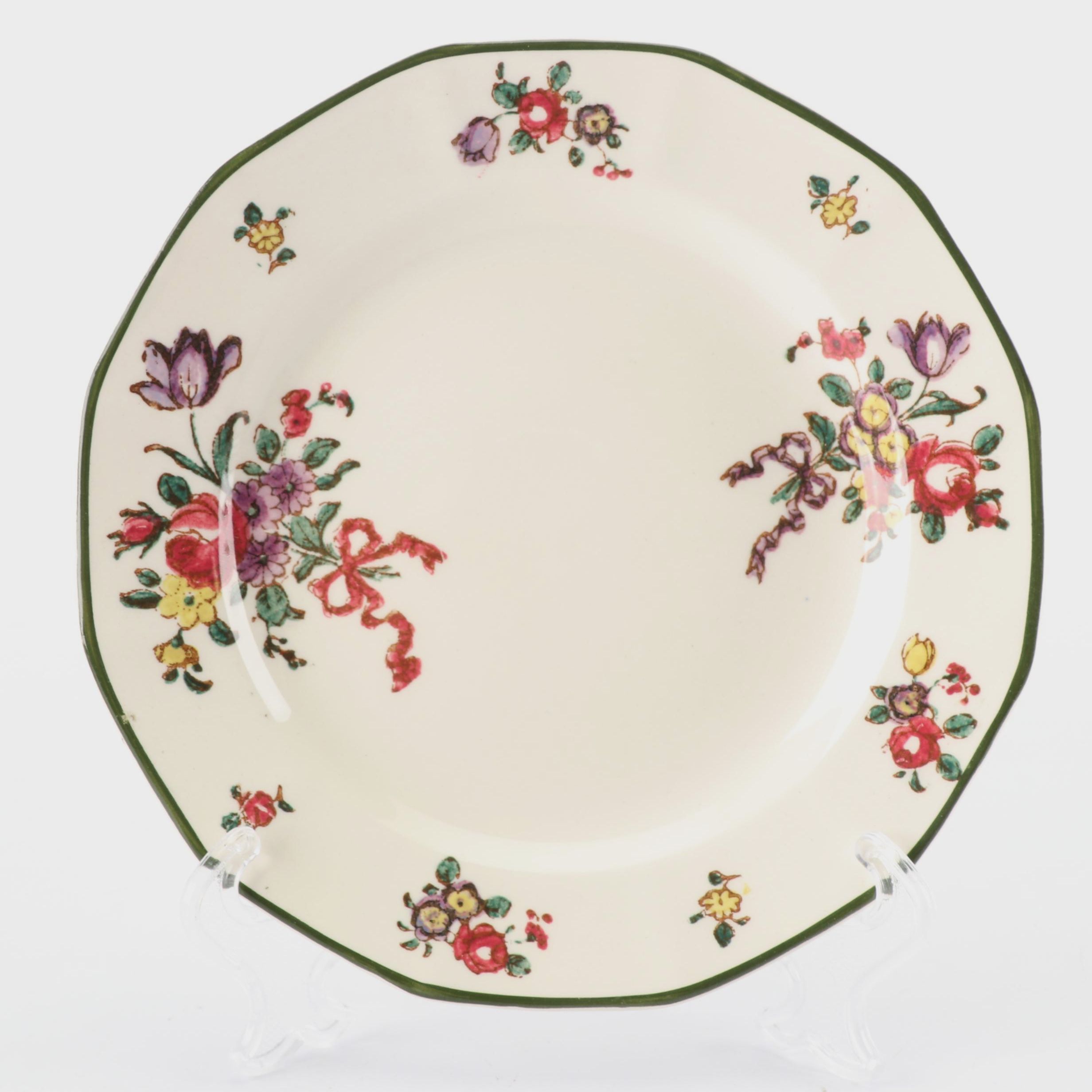 Royal Doulton "Old Leeds Spray" Earthenware Tableware, Circa 1912