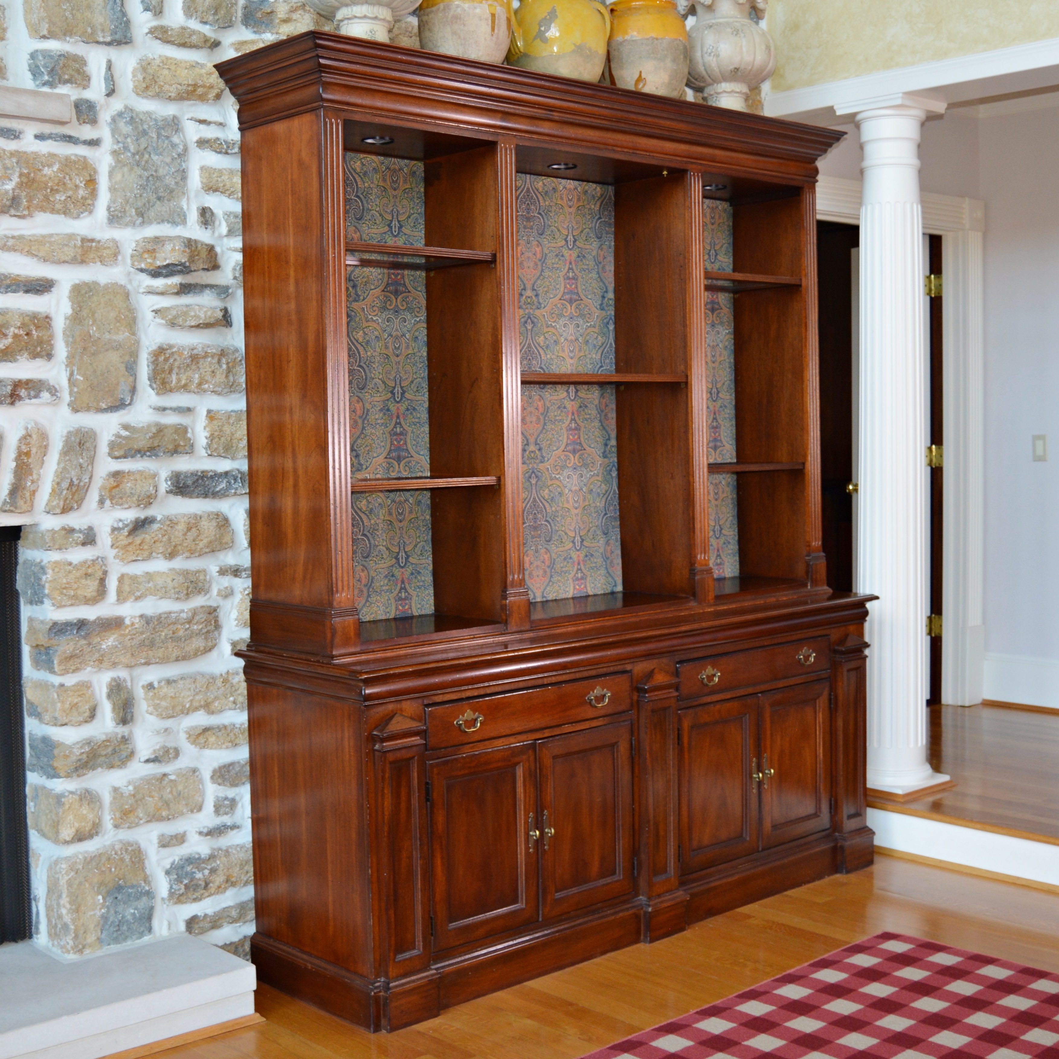 Neoclassical Style Bookcase/Display Cabinet by Lexington, 21st Century