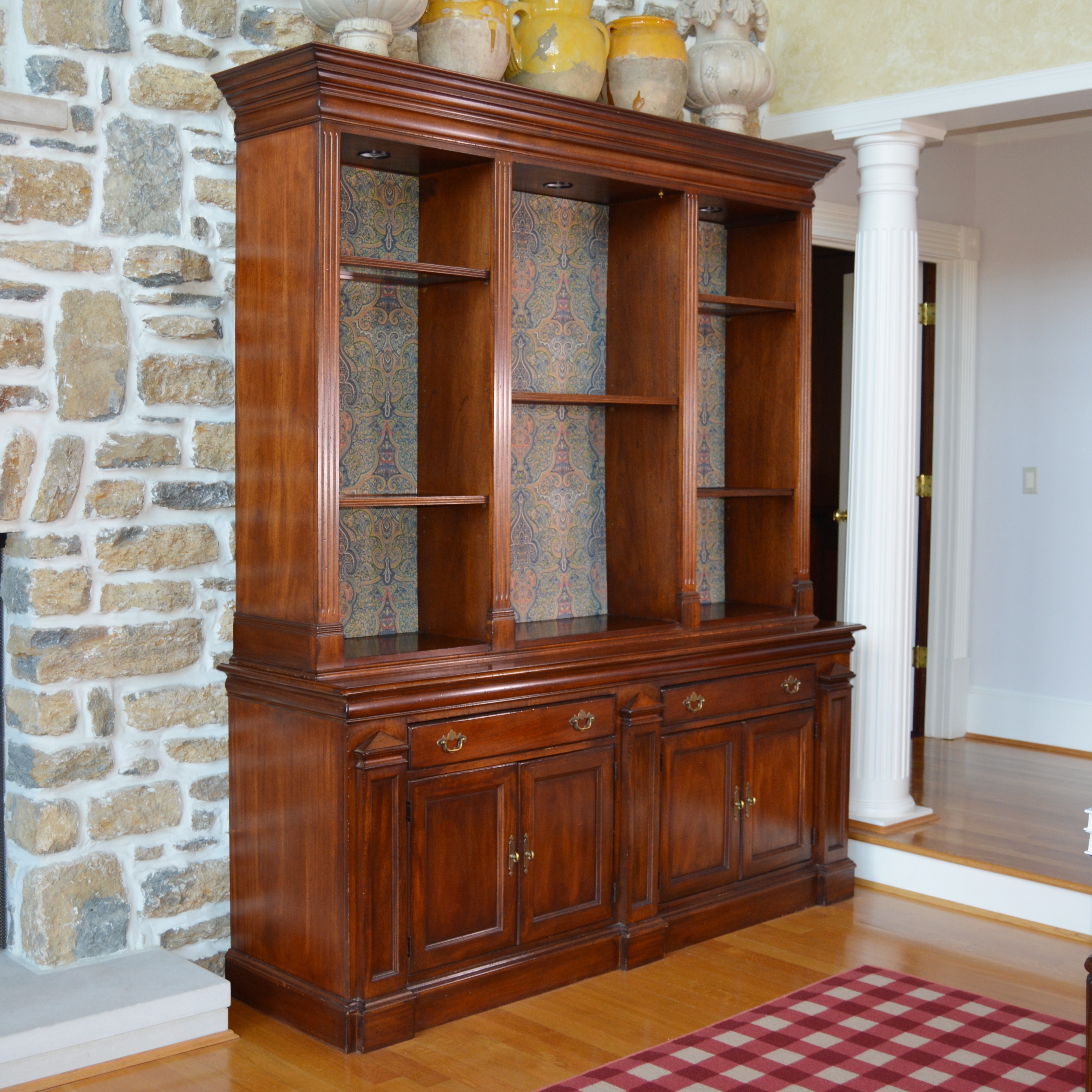 Neoclassical Style Bookcase/Display Cabinet by Lexington, 21st Century