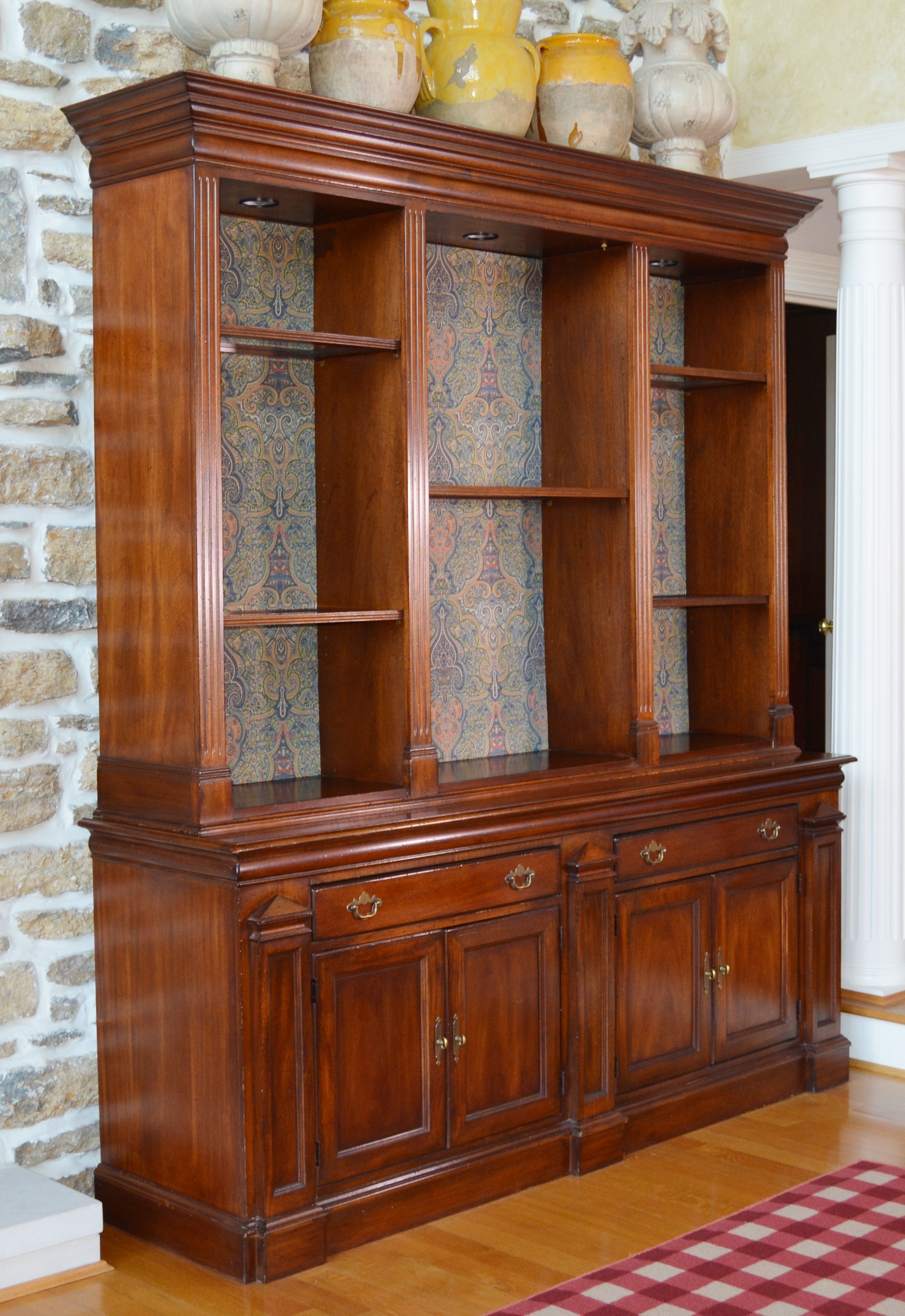 Neoclassical Style Bookcase/Display Cabinet by Lexington, 21st Century