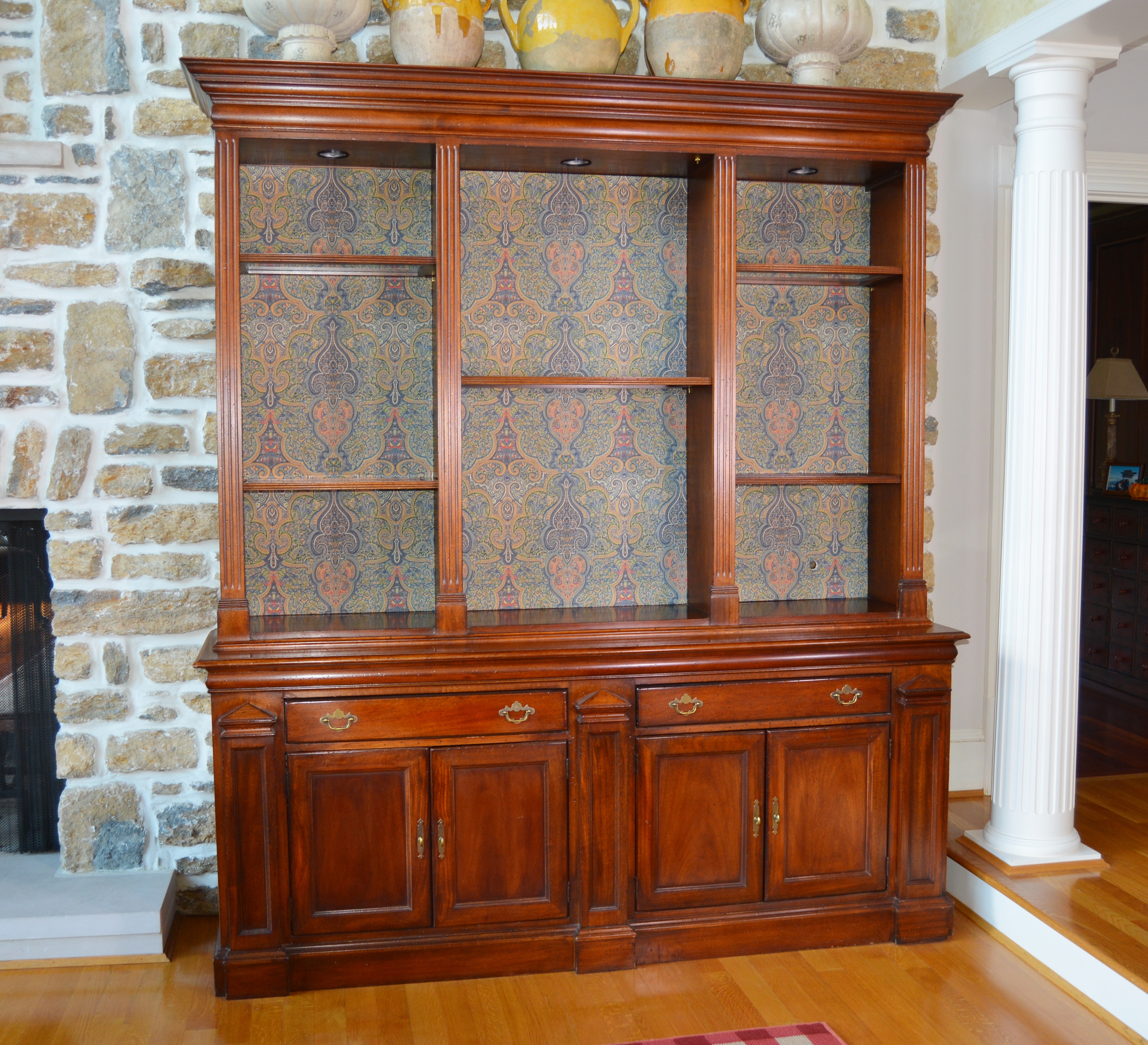 Neoclassical Style Bookcase/Display Cabinet by Lexington, 21st Century