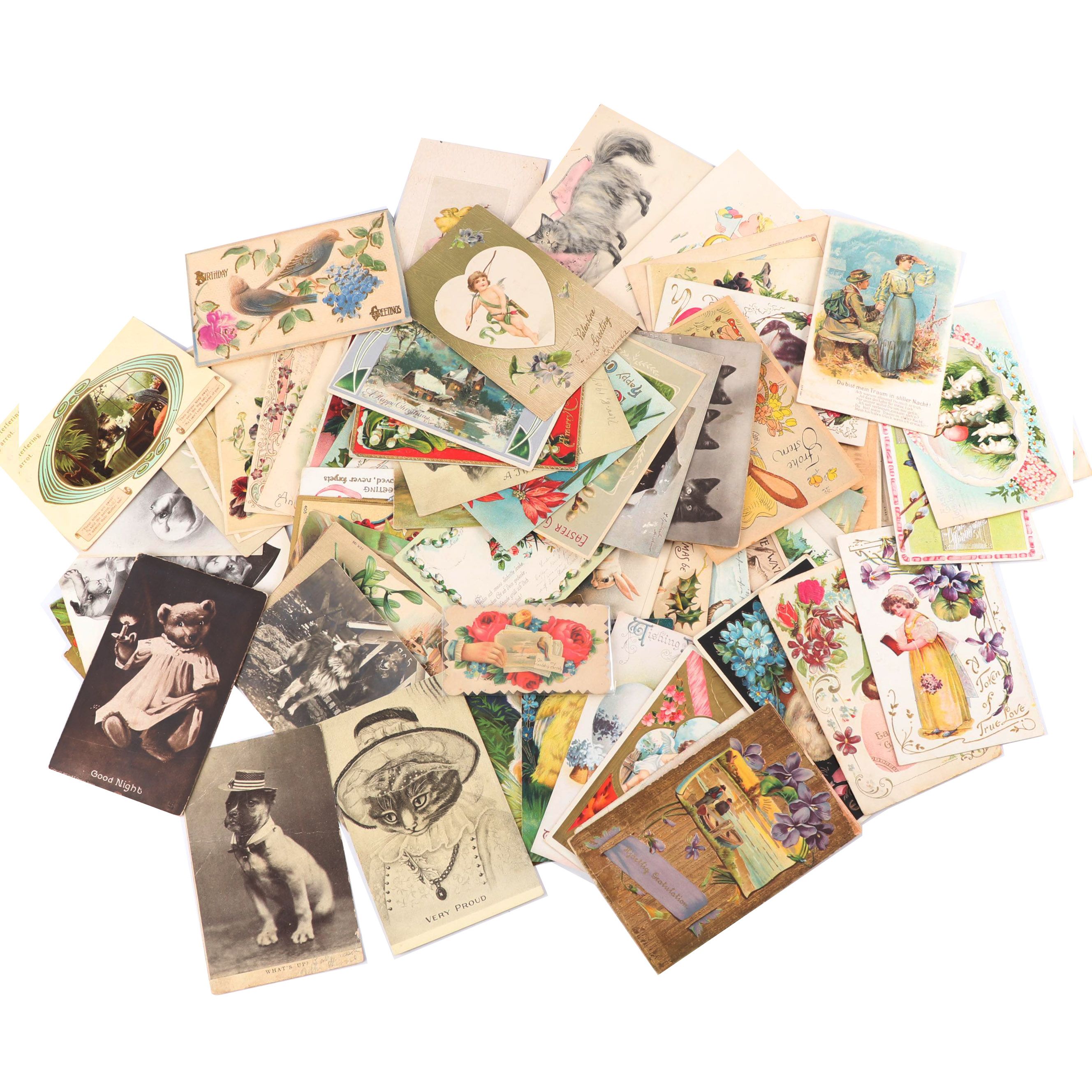 Early 20th Century Postcards and Greeting Cards