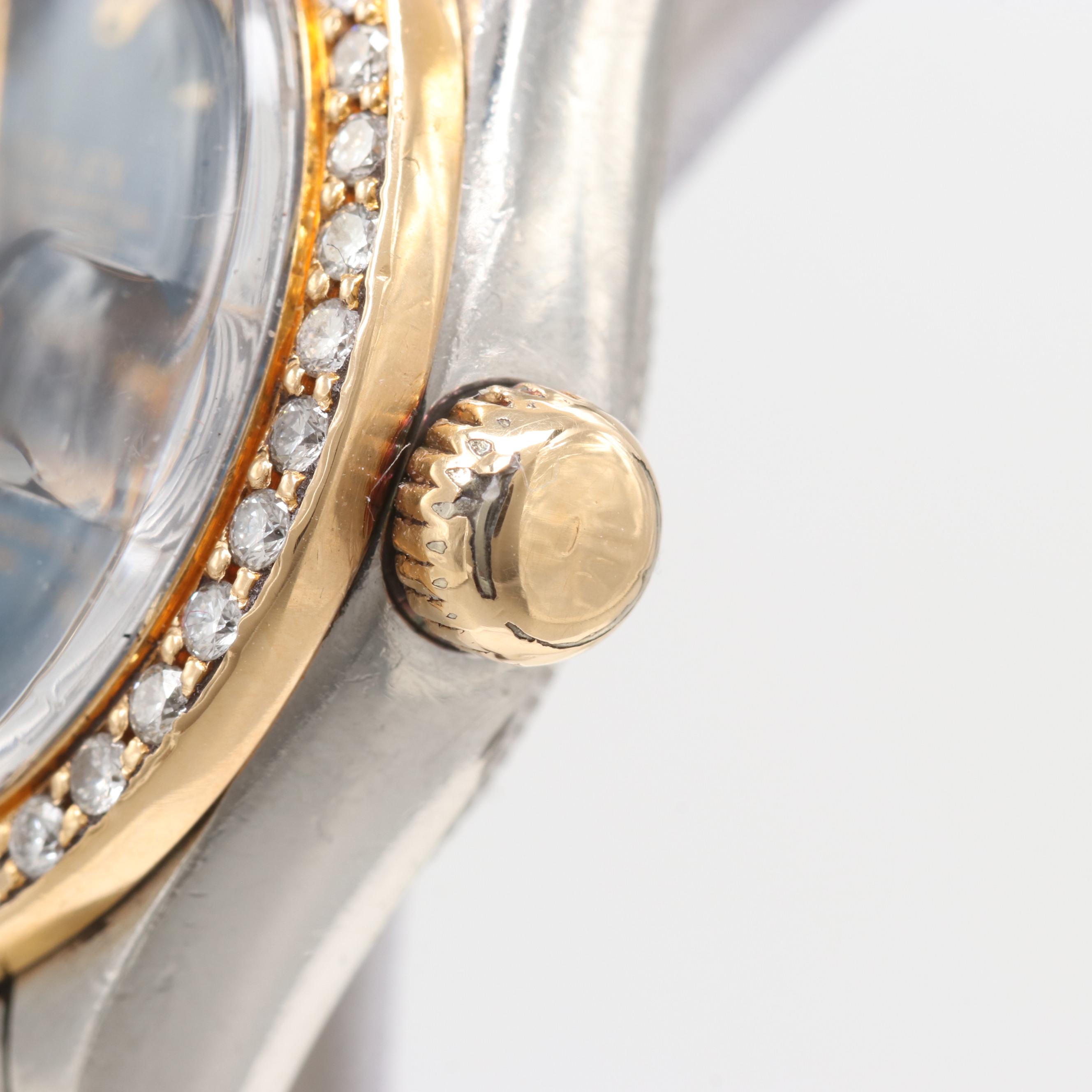 Rolex Datejust 14K Yellow Gold and Stainless Steel Diamond Watch 1973