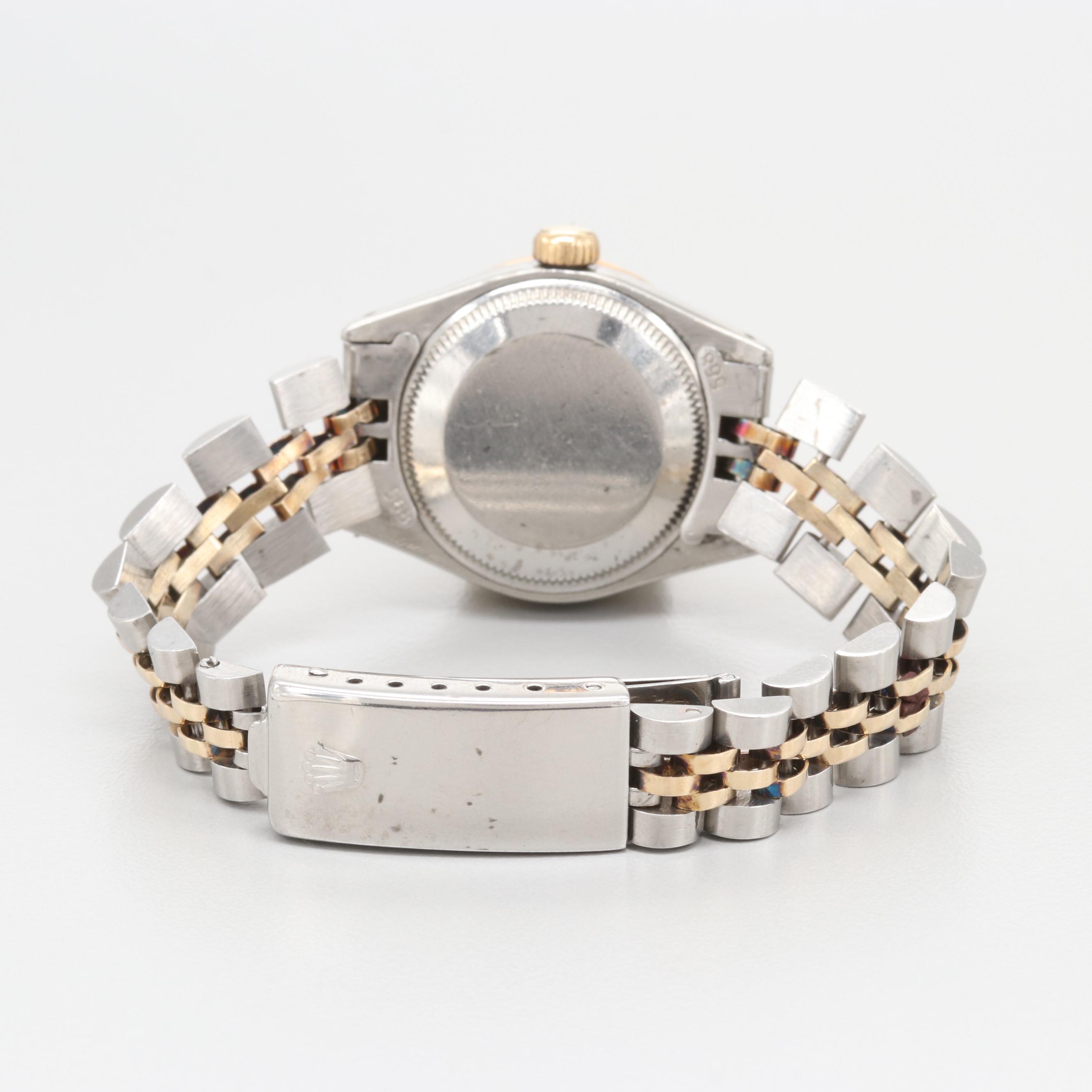 Rolex Datejust 14K Yellow Gold and Stainless Steel Diamond Watch 1973