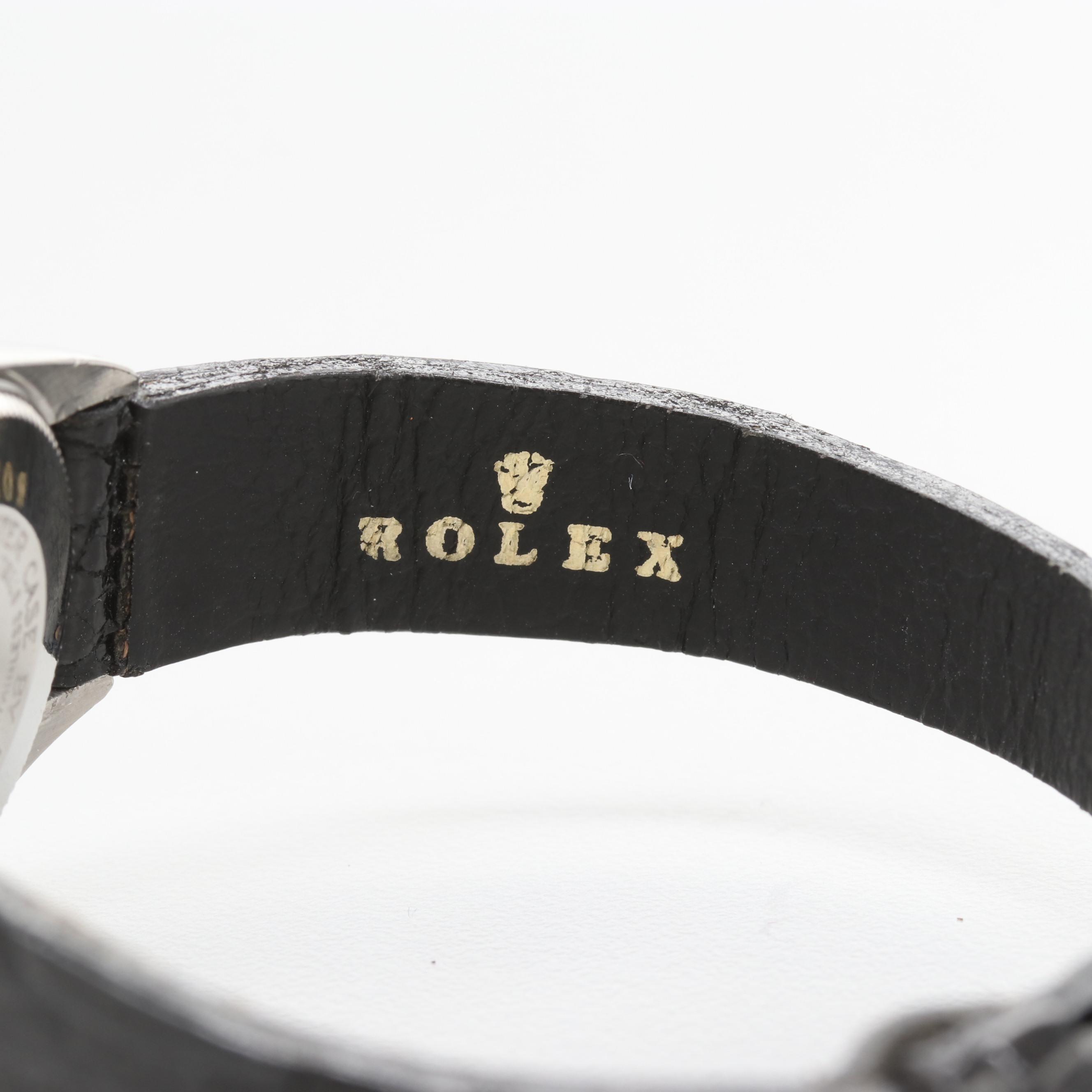 Lady Tudor 14K White Gold Watch With Aftermarket Diamond Dial