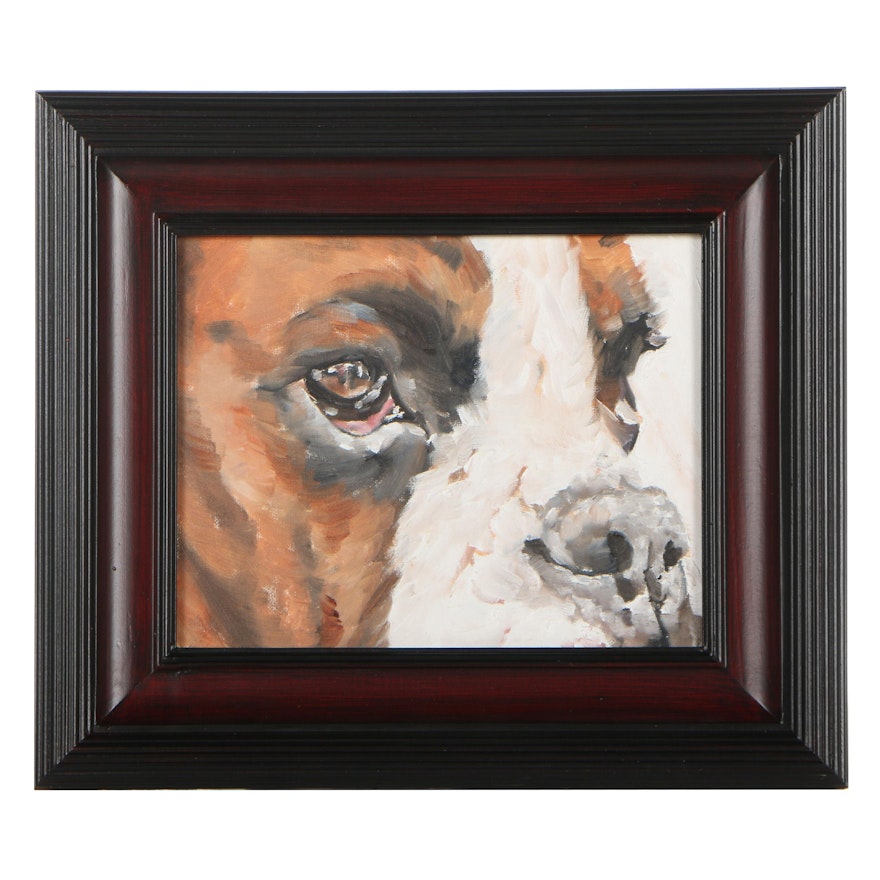 James Coates Oil Painting of Dog