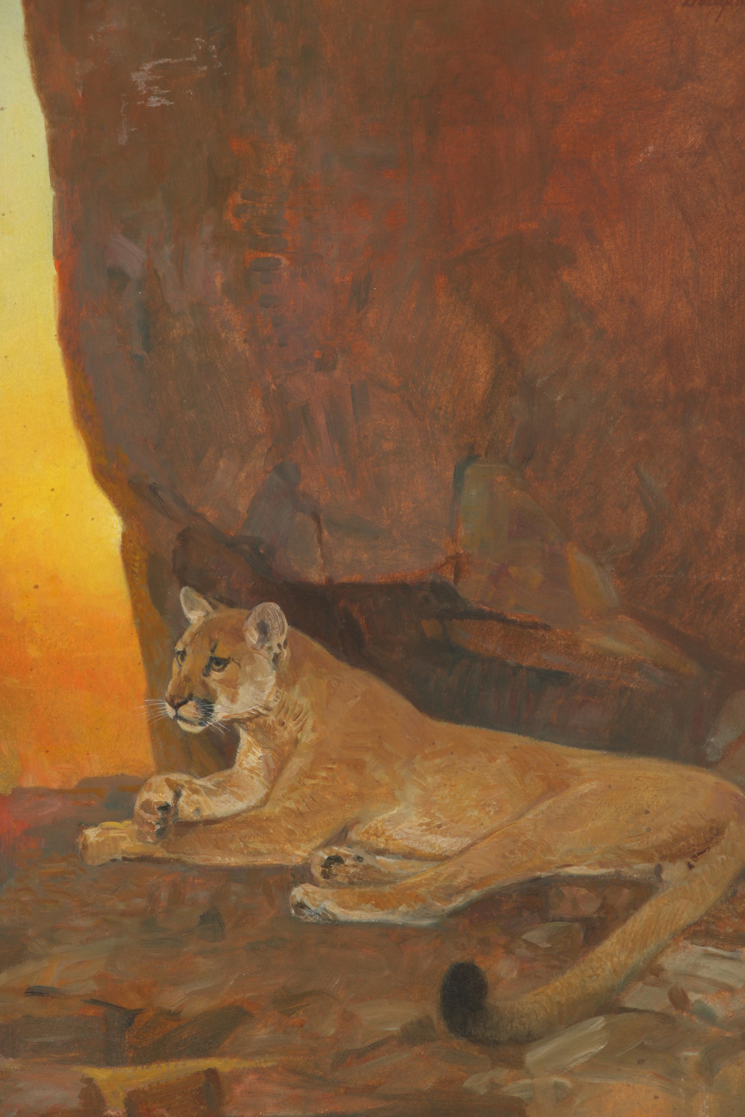 Douglas Allen 1978 Oil Wildlife Illustration for "North American Game Animals"