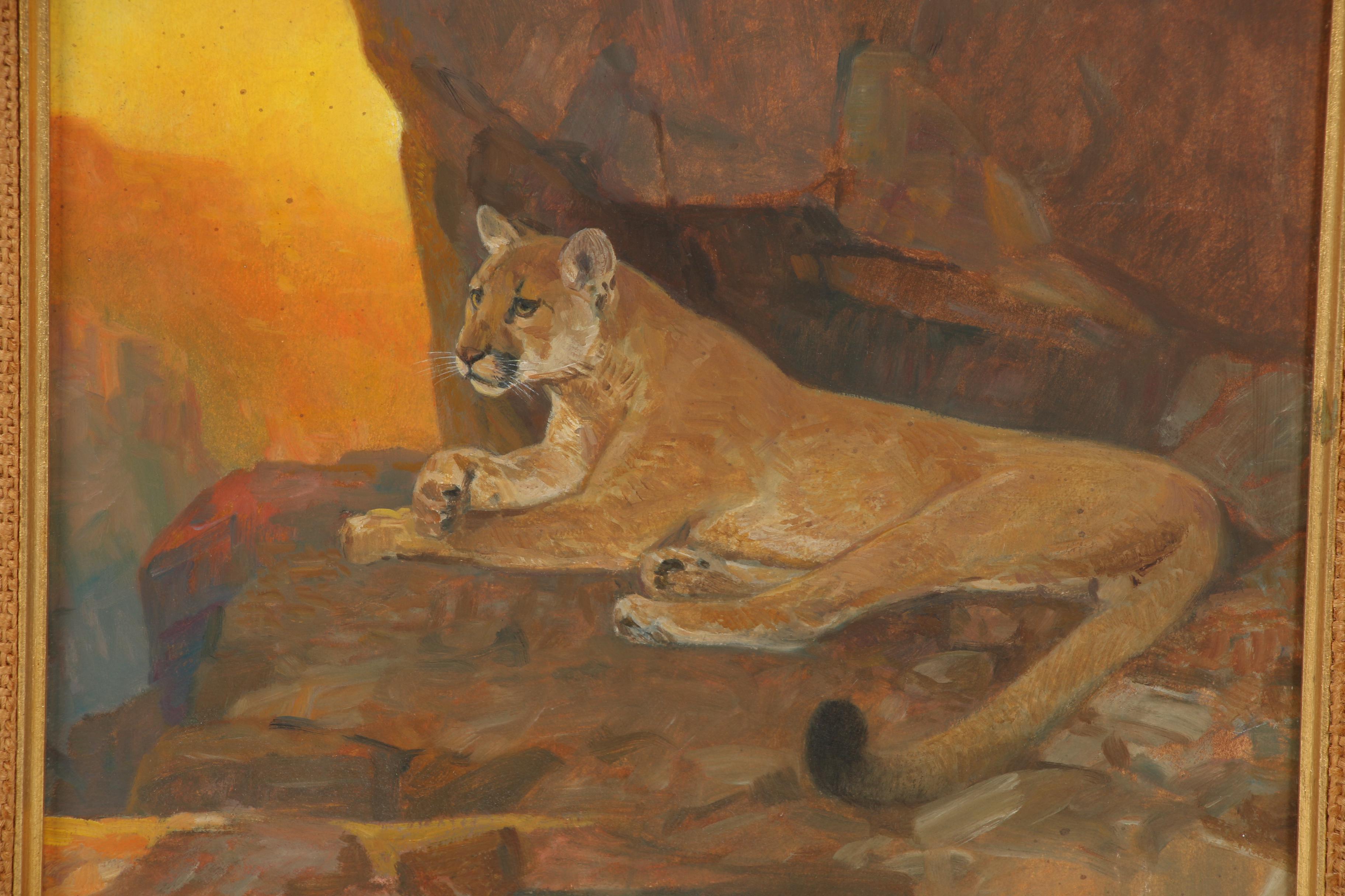 Douglas Allen 1978 Oil Wildlife Illustration for "North American Game Animals"