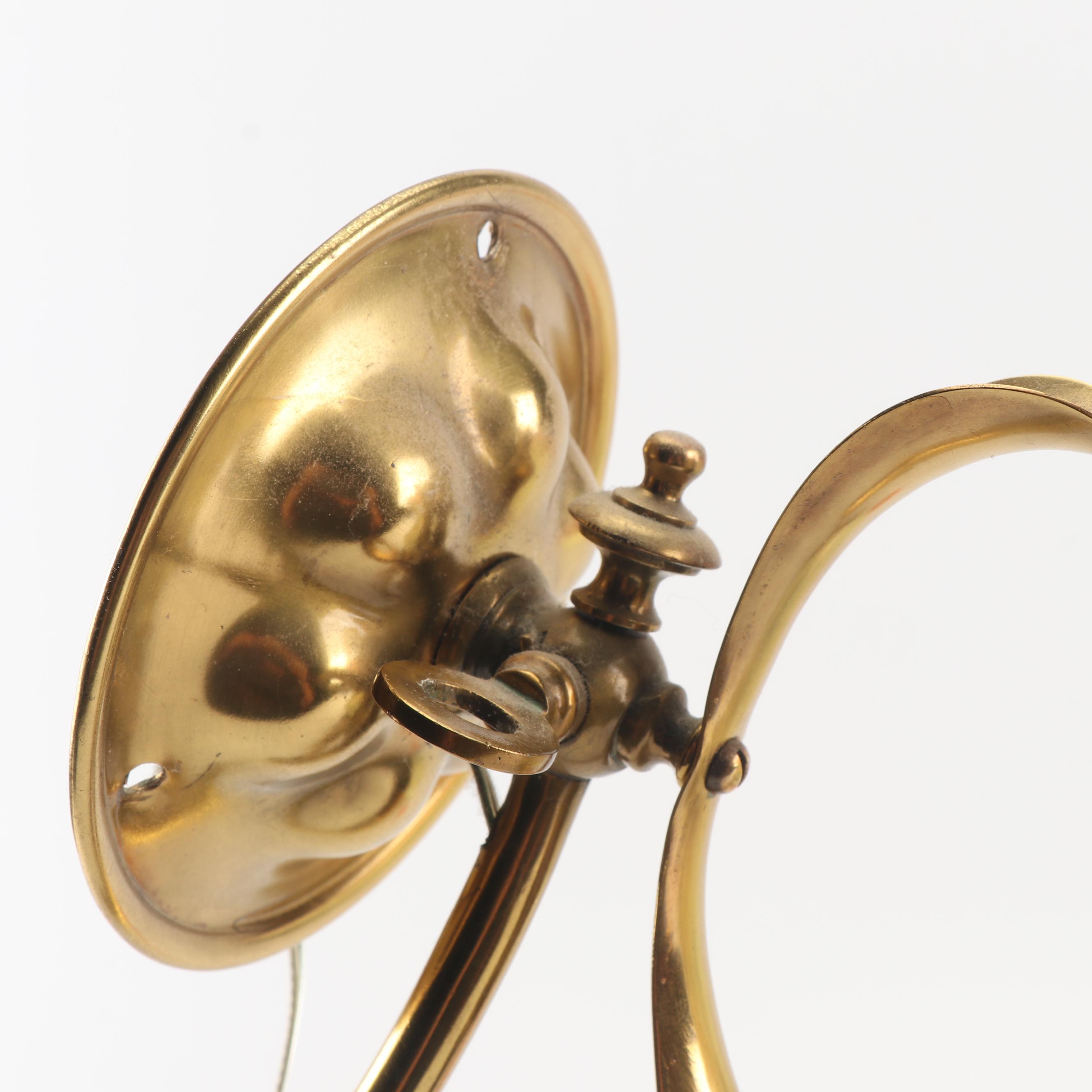 Nico Art Glass and Brass Wall Lamp