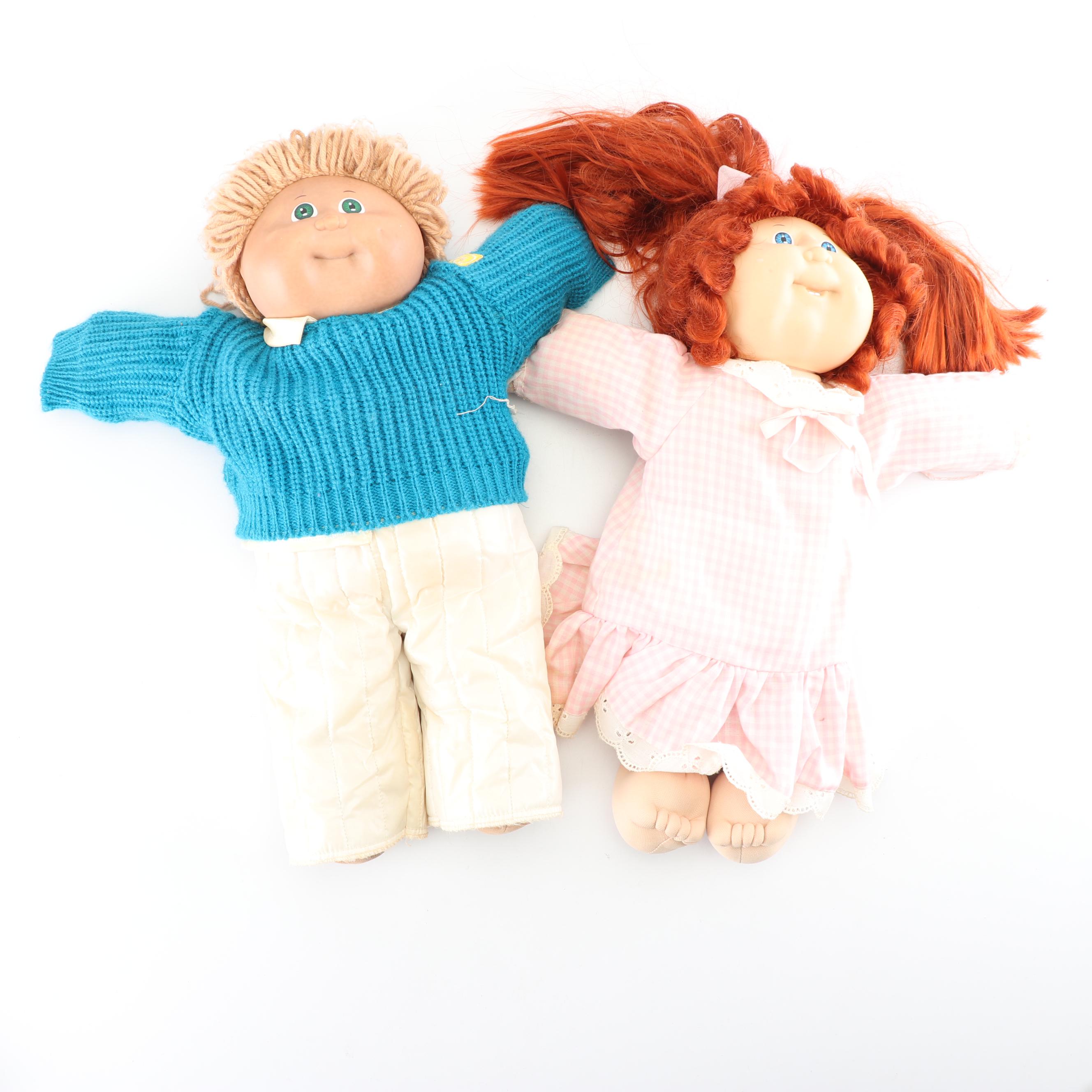 Cabbage Patch, Rainbow Brite, and Teddy Ruxpin Dolls, 1980s