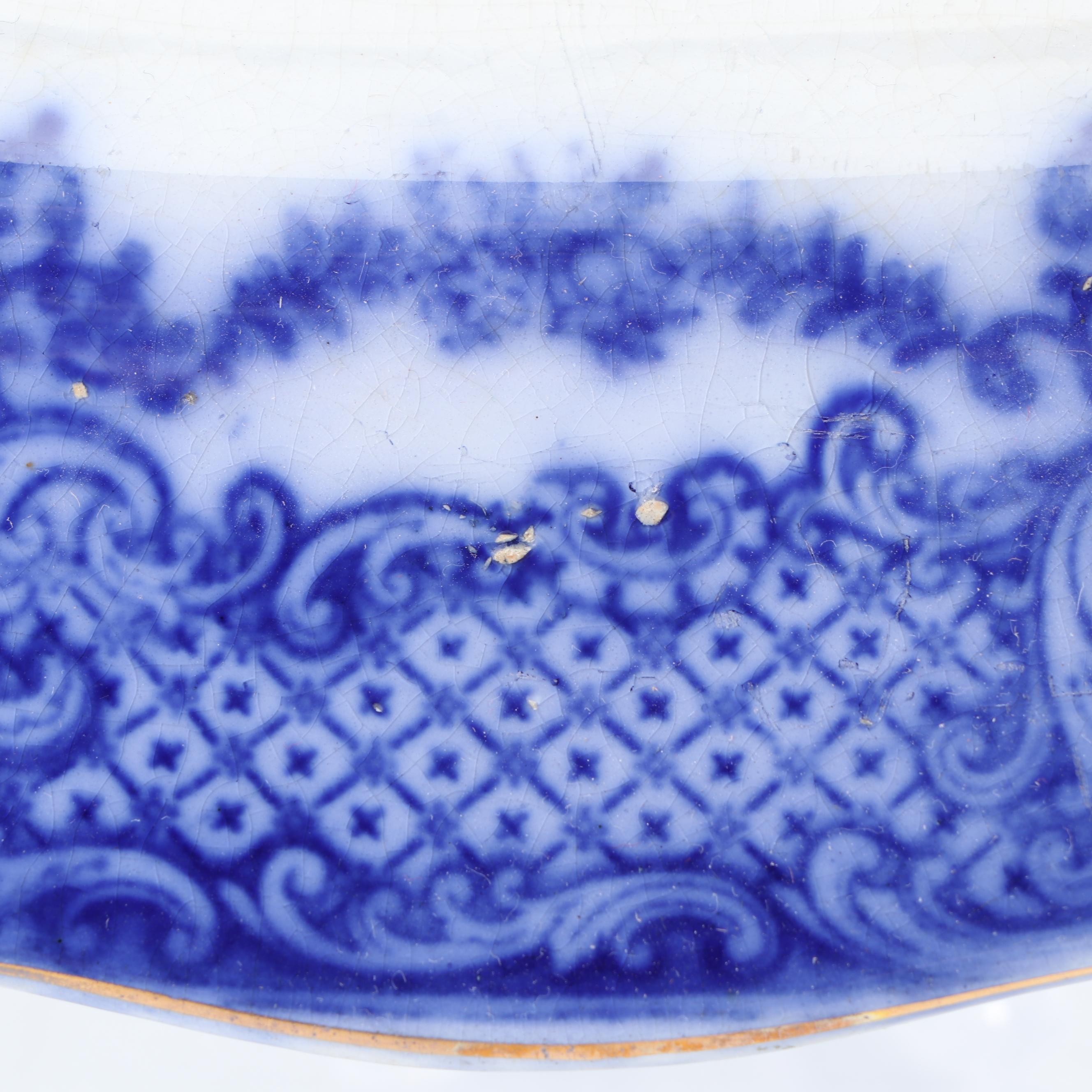 Ridgways "Scenes from Charles Dickens Old Curiousity Shop" Flow Blue Serveware