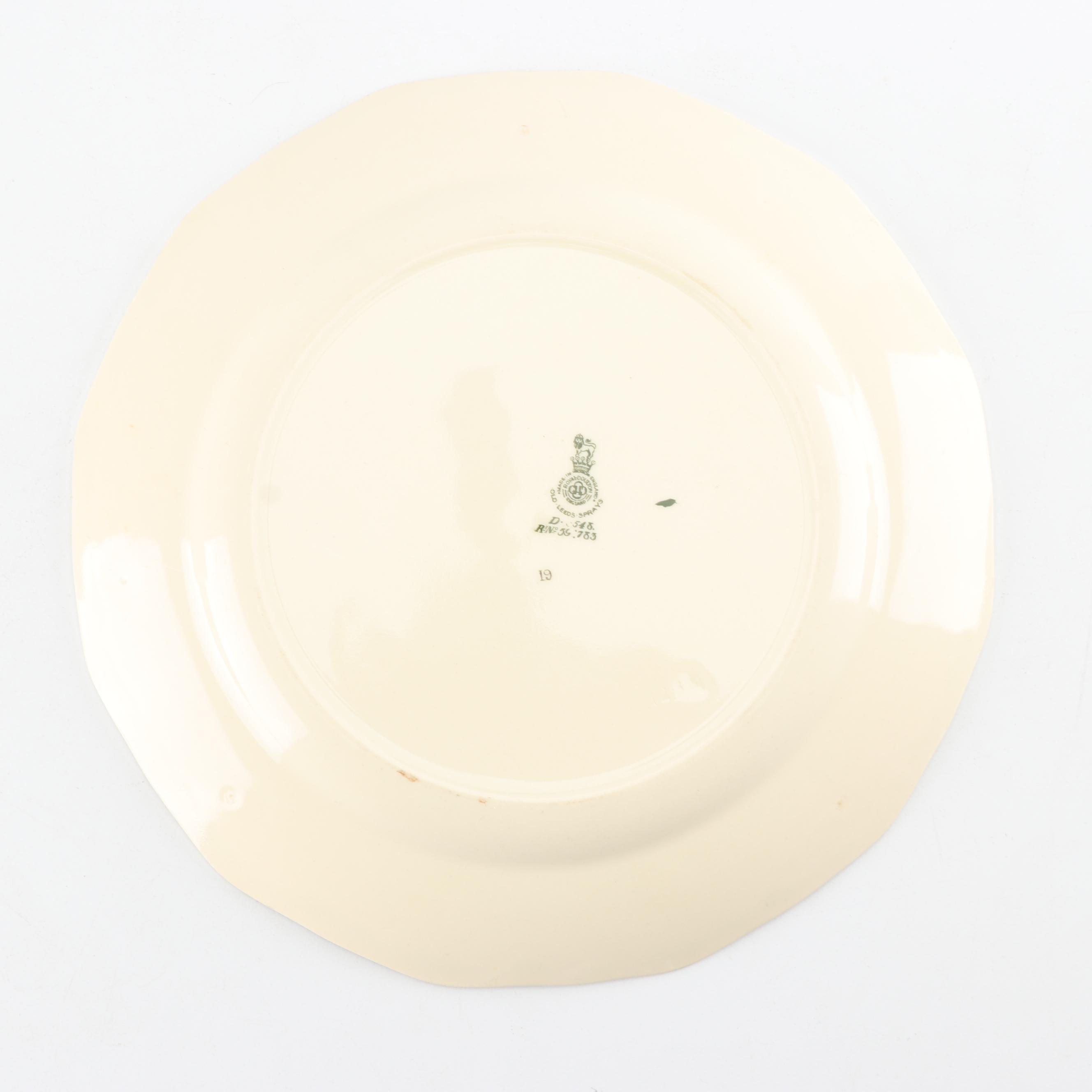 Royal Doulton "Old Leeds Spray" Earthenware Dinnerware, Circa 1912