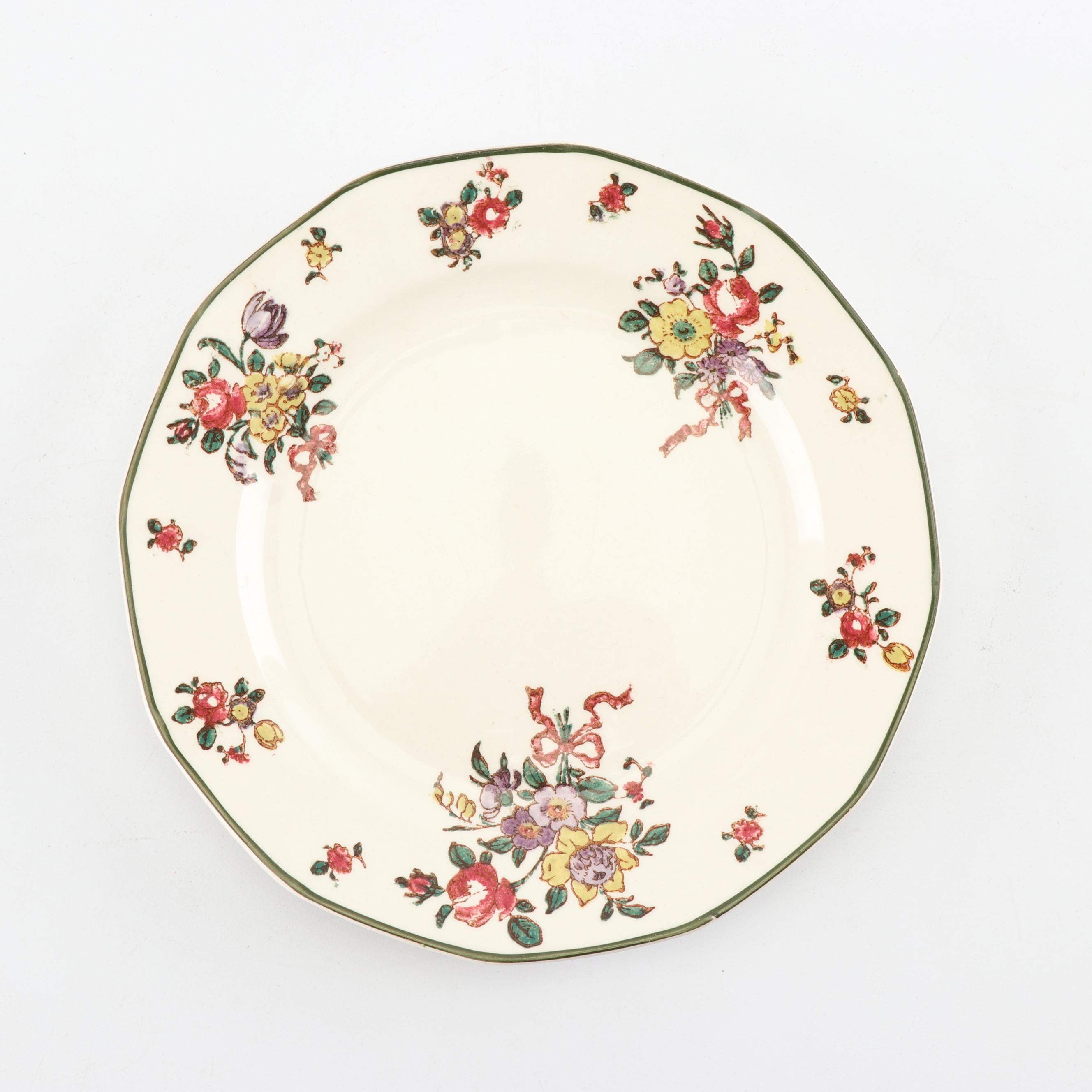 Royal Doulton "Old Leeds Spray" Earthenware Dinnerware, Circa 1912