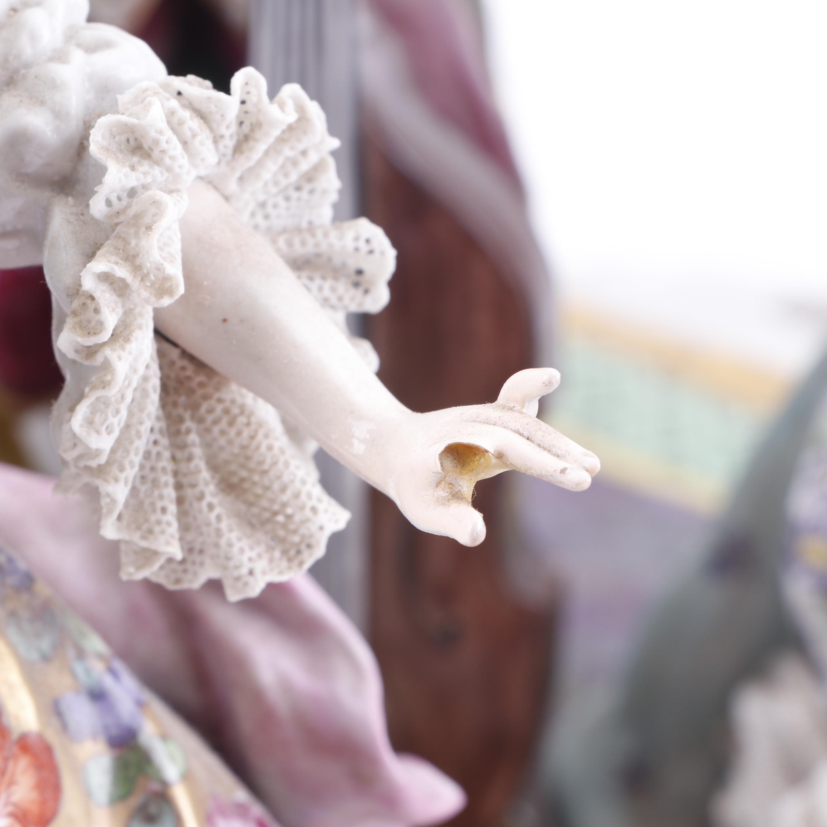 Aelteste Volkstedt Porcelain Figural Scene, 20th Century