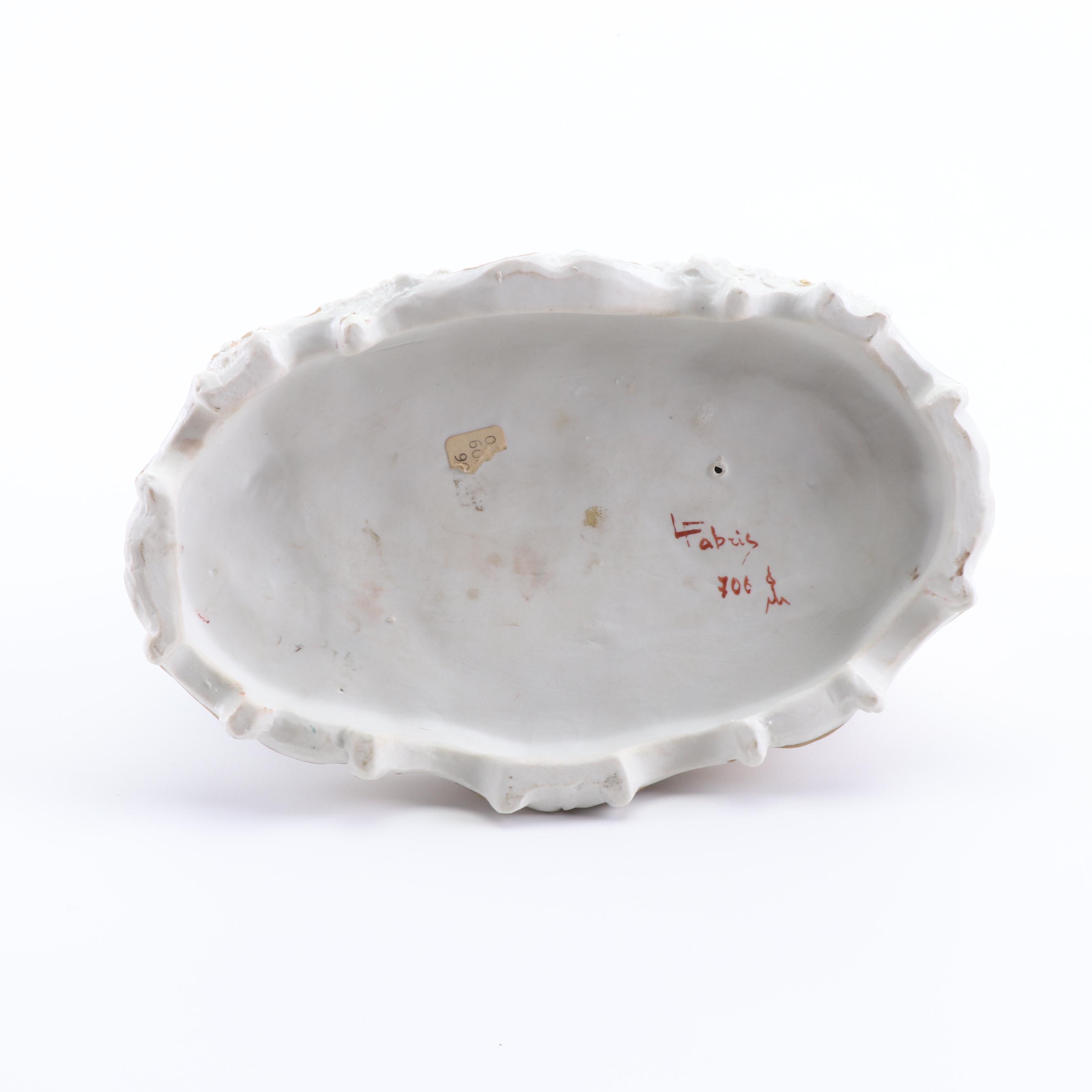 Luigi Fabris and Ackermann & Fritz Dresden Lace Porcelain Figurines