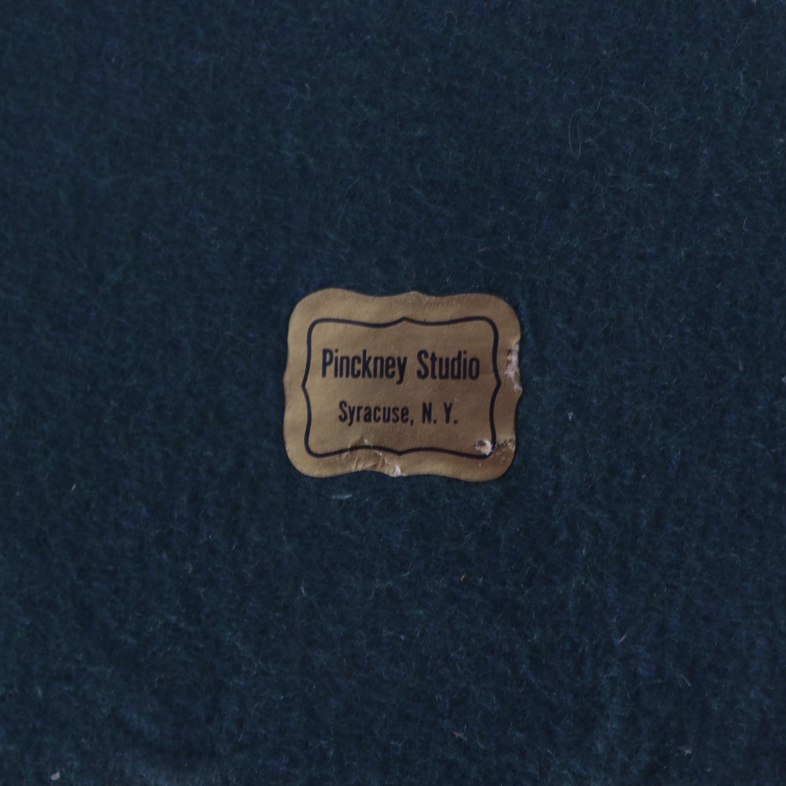 Pinckney Studio Bronzed Finish Pot Metal Figural Conquistador Table Lamps