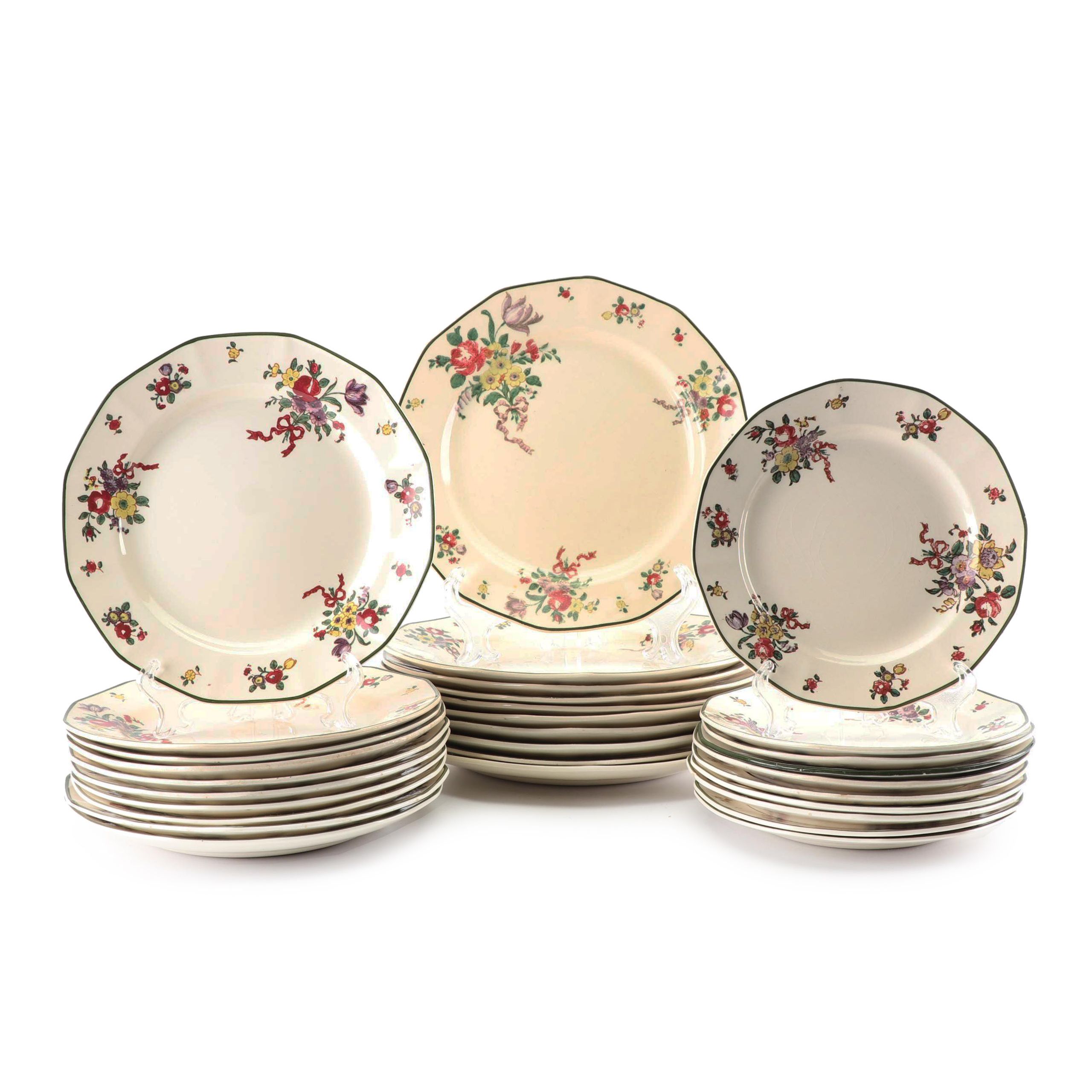 Royal Doulton "Old Leeds Spray" Earthenware Dinnerware, Circa 1912