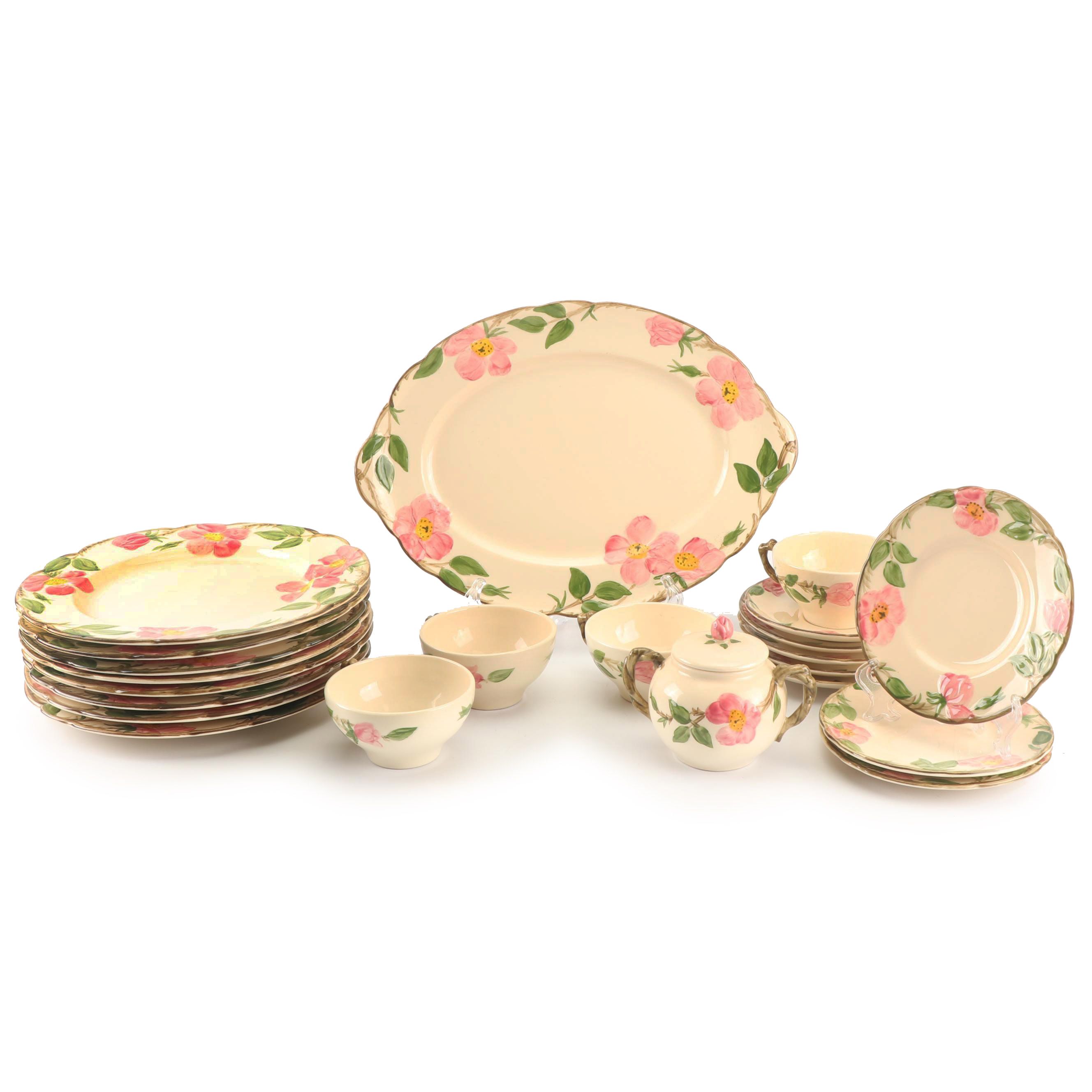 Vintage Franciscan "Desert Rose" Earthenware Dinnerware