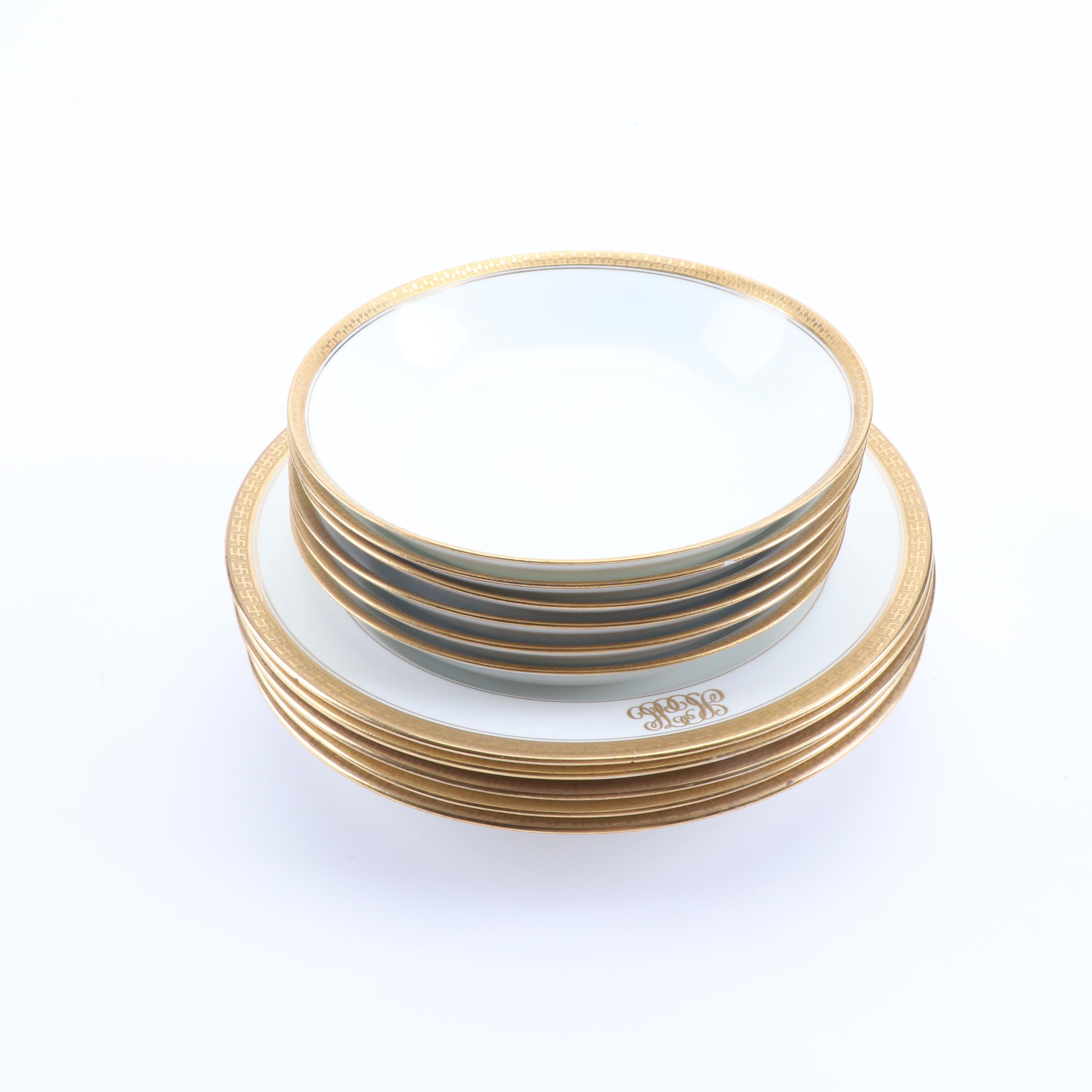 Charles Ahrenfeldt and Crown Staffordshire Gold Encrusted Bowls