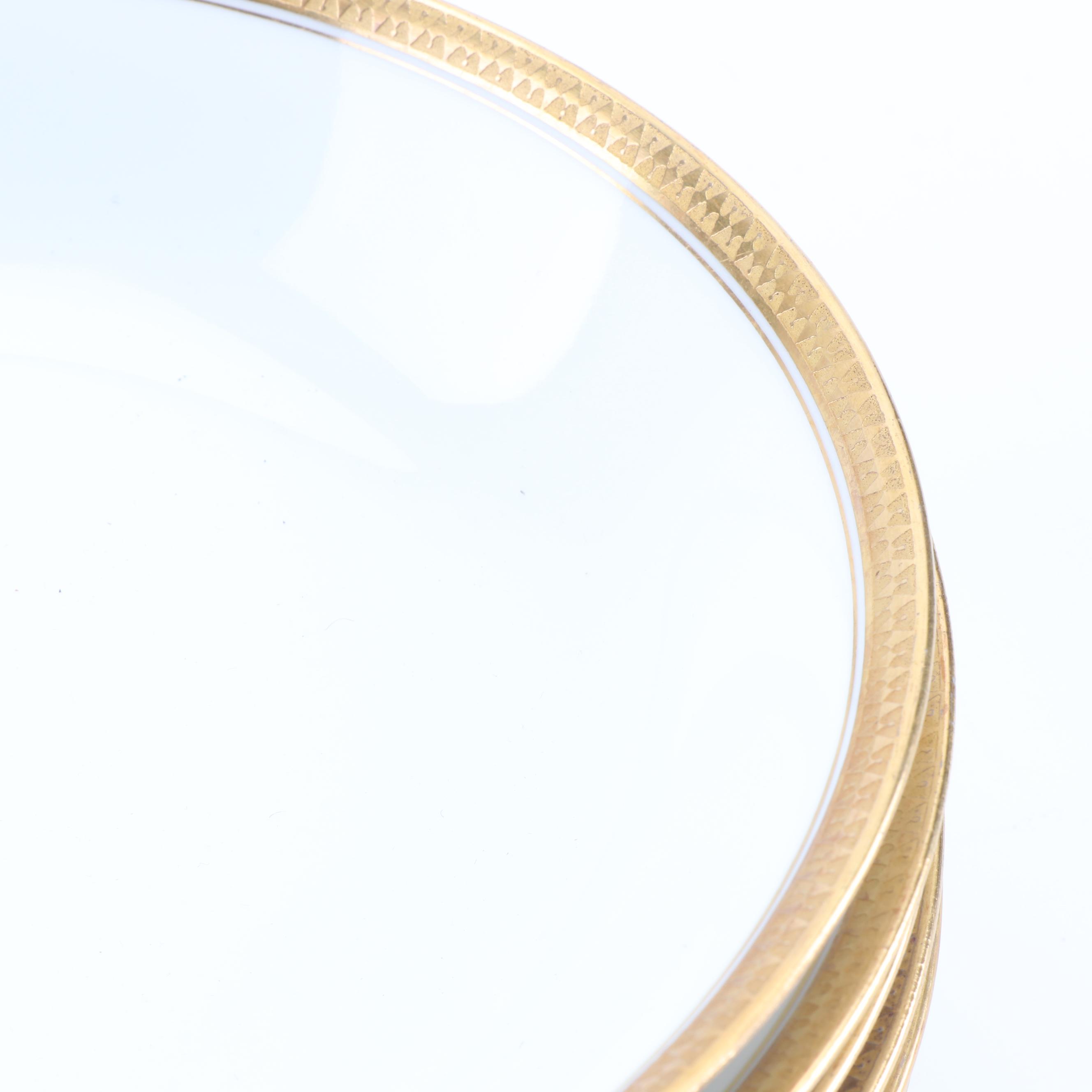 Charles Ahrenfeldt and Crown Staffordshire Gold Encrusted Bowls