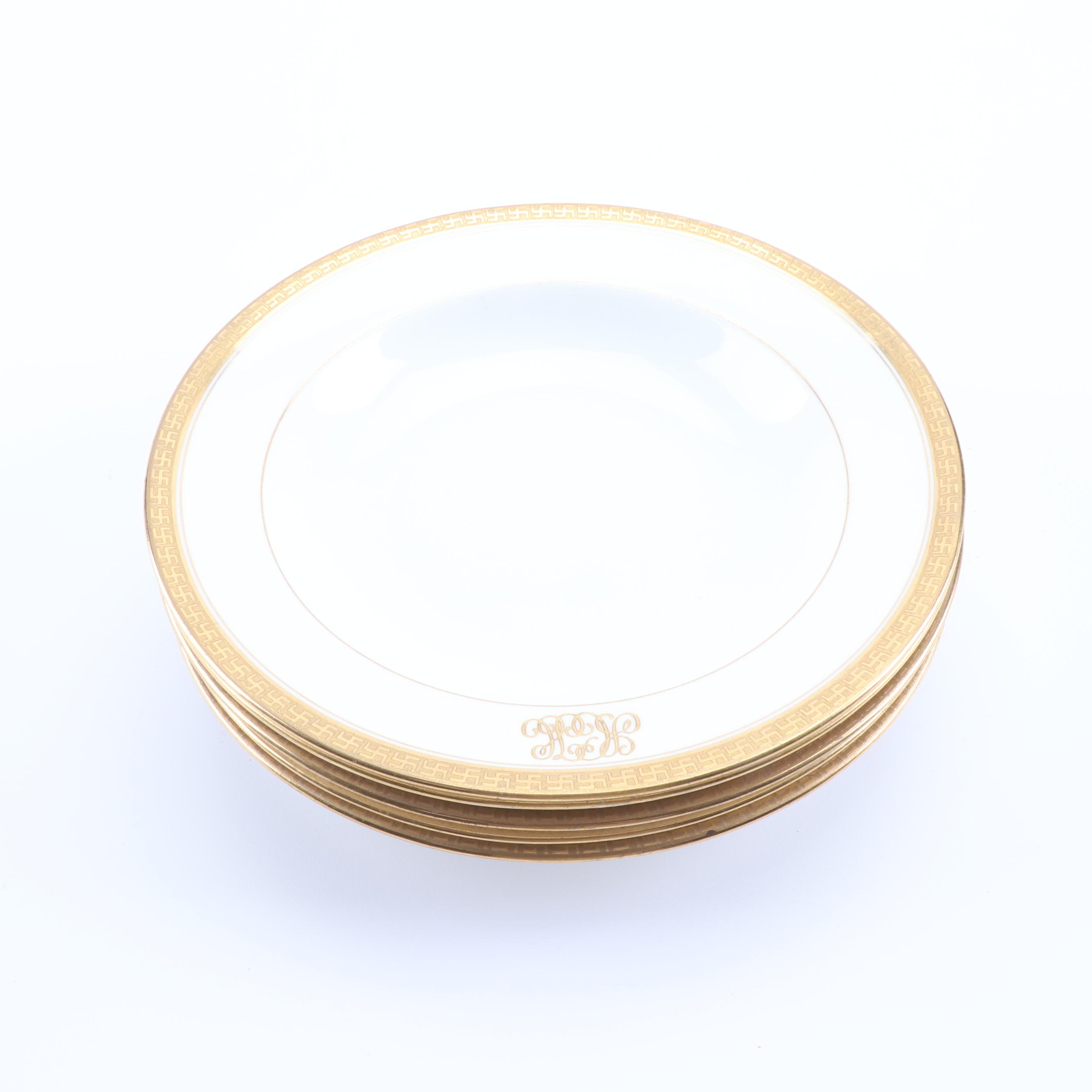 Charles Ahrenfeldt and Crown Staffordshire Gold Encrusted Bowls